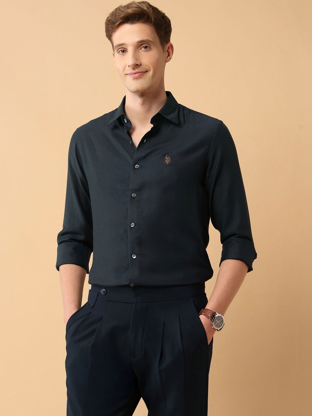 U.S. Polo Assn. Men Tailored Fit Formal Shirt-picture-20