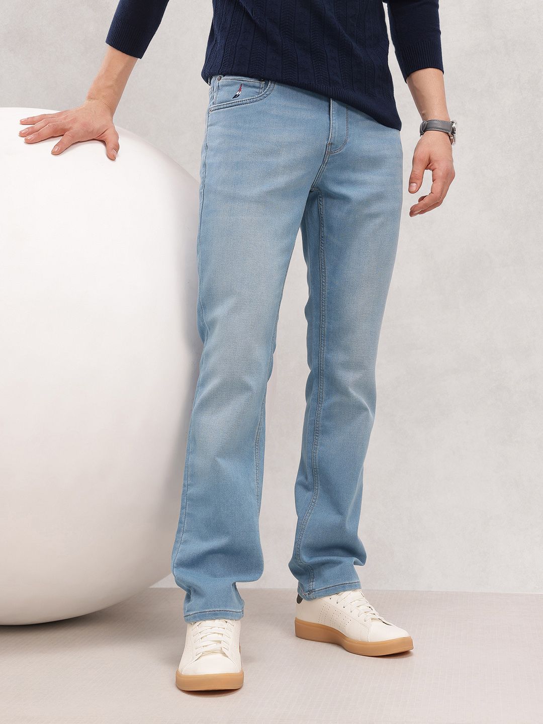 Nautica Men Mid-Rise Straight Fit Stretchable Jeans-picture-32