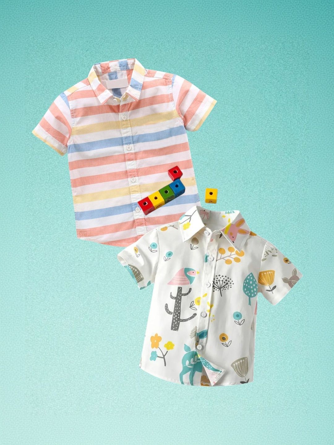 AMBARDI FASHION Boys Classic Multi Stripes Printed Casual Shirt-picture-26