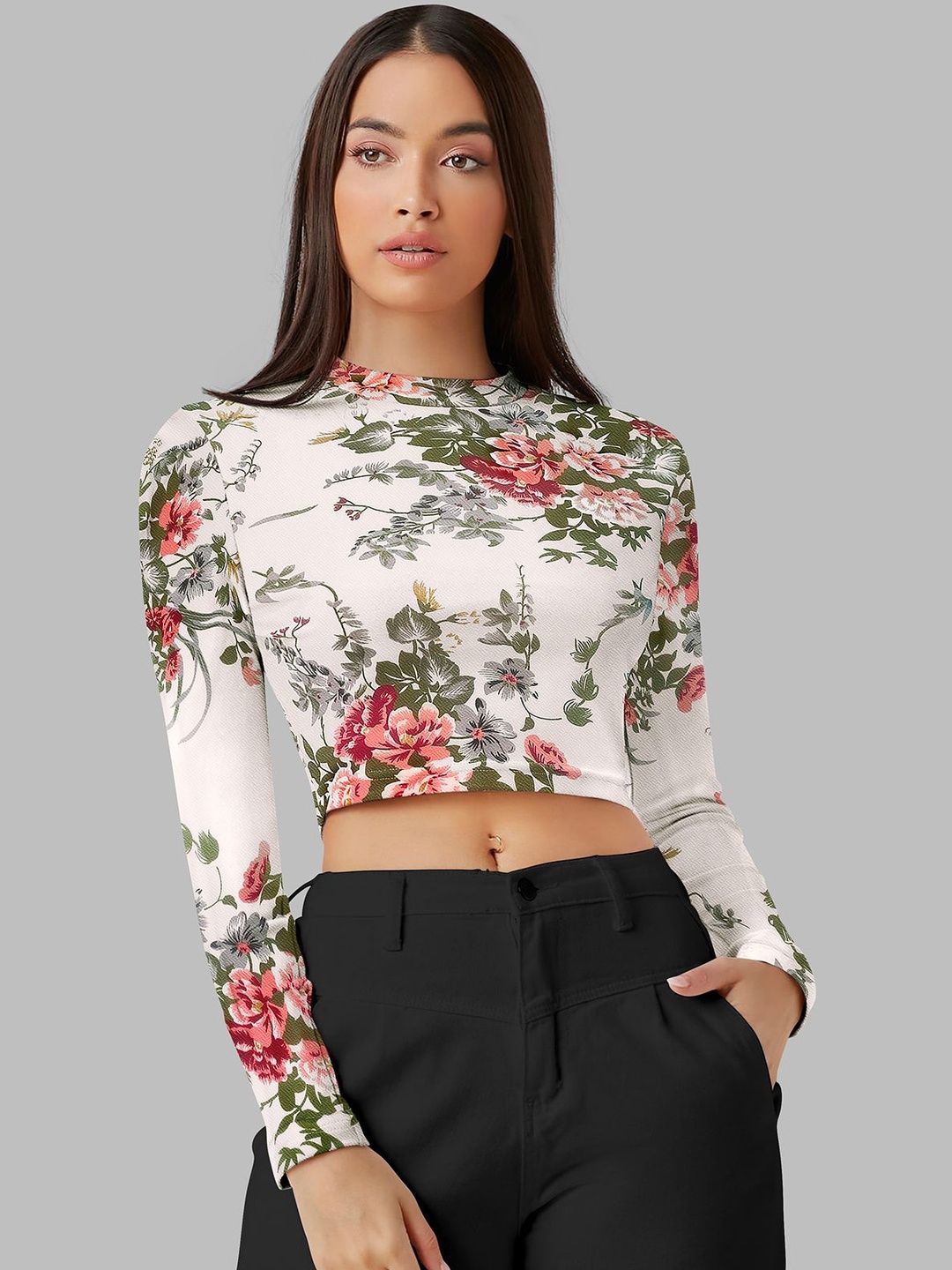 SZN Floral Print Crop Top-picture-11