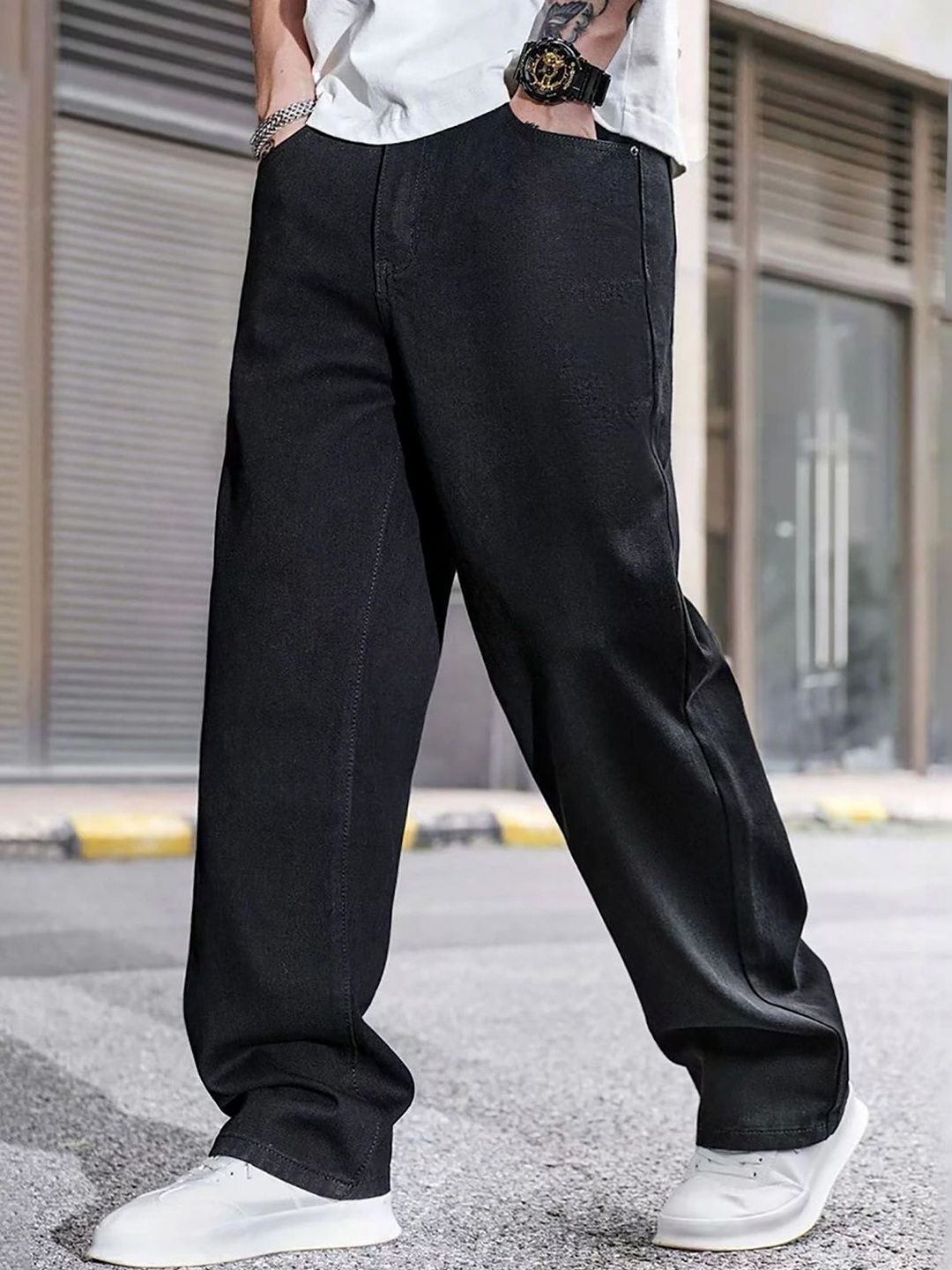 UNITED DENIM Men Loose Mid-Rise Stretchable Jeans-picture-33