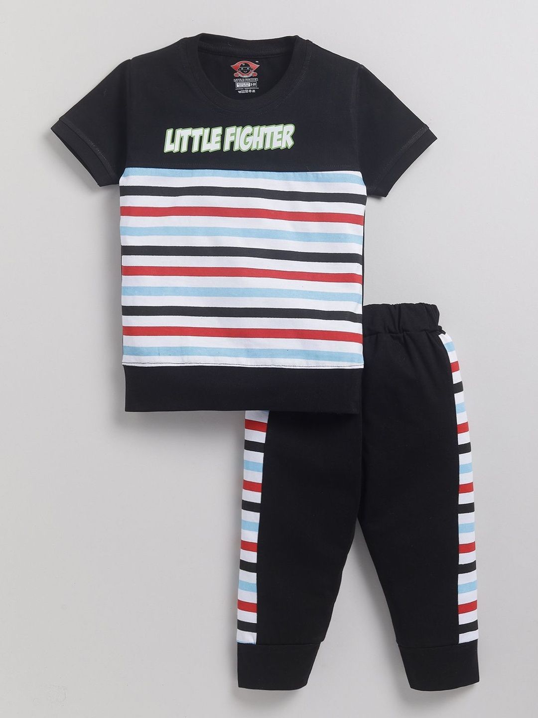 LITTLE FIGHTER Boys Striped T-shirt-picture-17