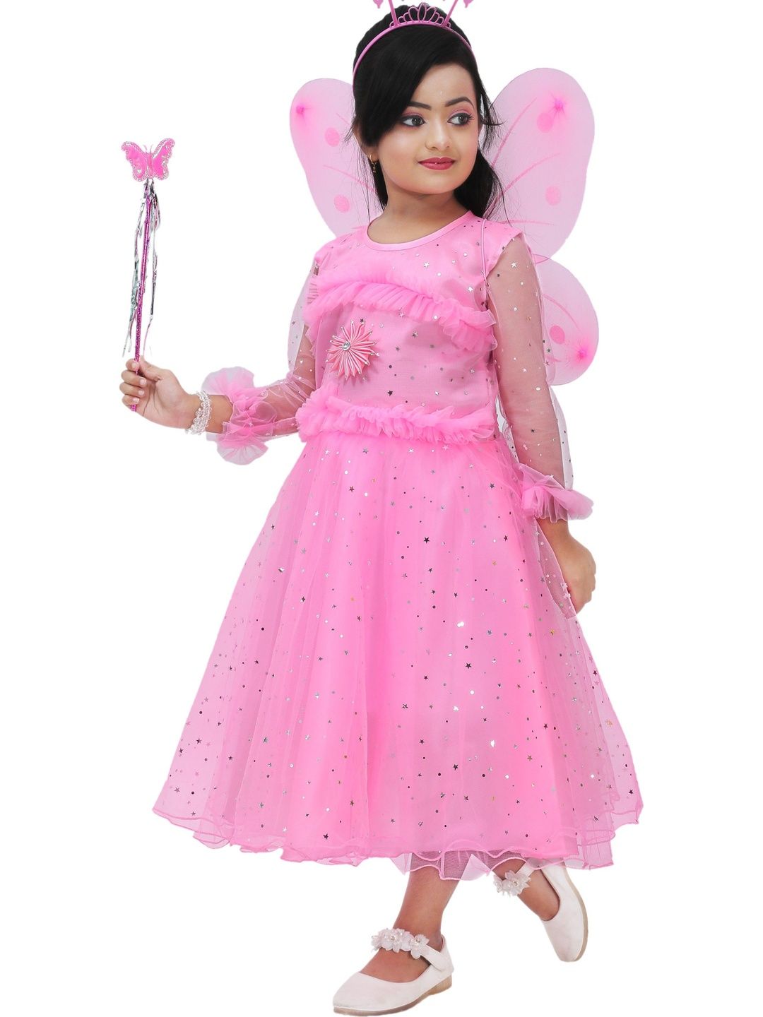 IKONIC FASHION Polka Dot Print Net Dress-picture-45