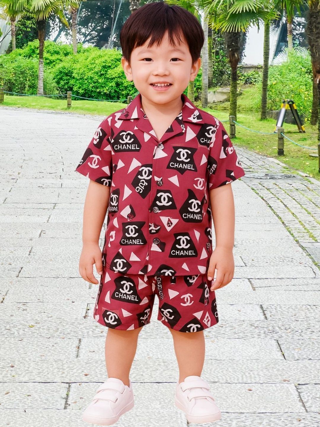 FASHION GRAB Boys Printed Pure Cotton Shirt with Shorts-picture-25