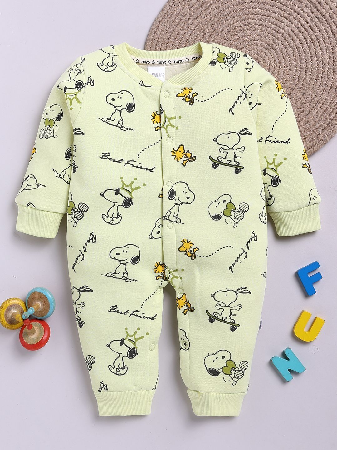 YK X Tinyo Infant Boys Printed Round Neck Romper-picture-25