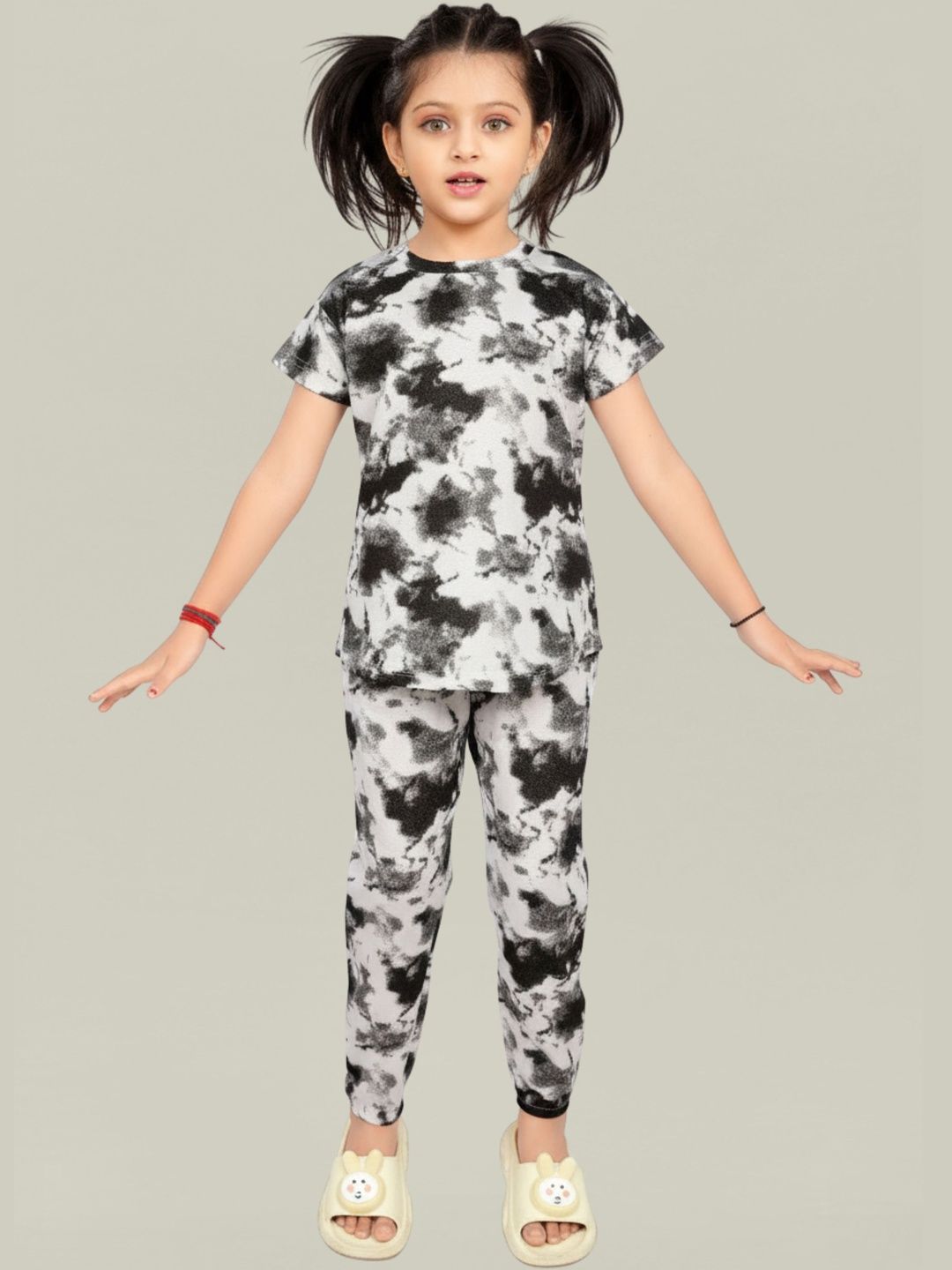 LITBABY Girls Printed Short Sleeves Nightdress-picture-25