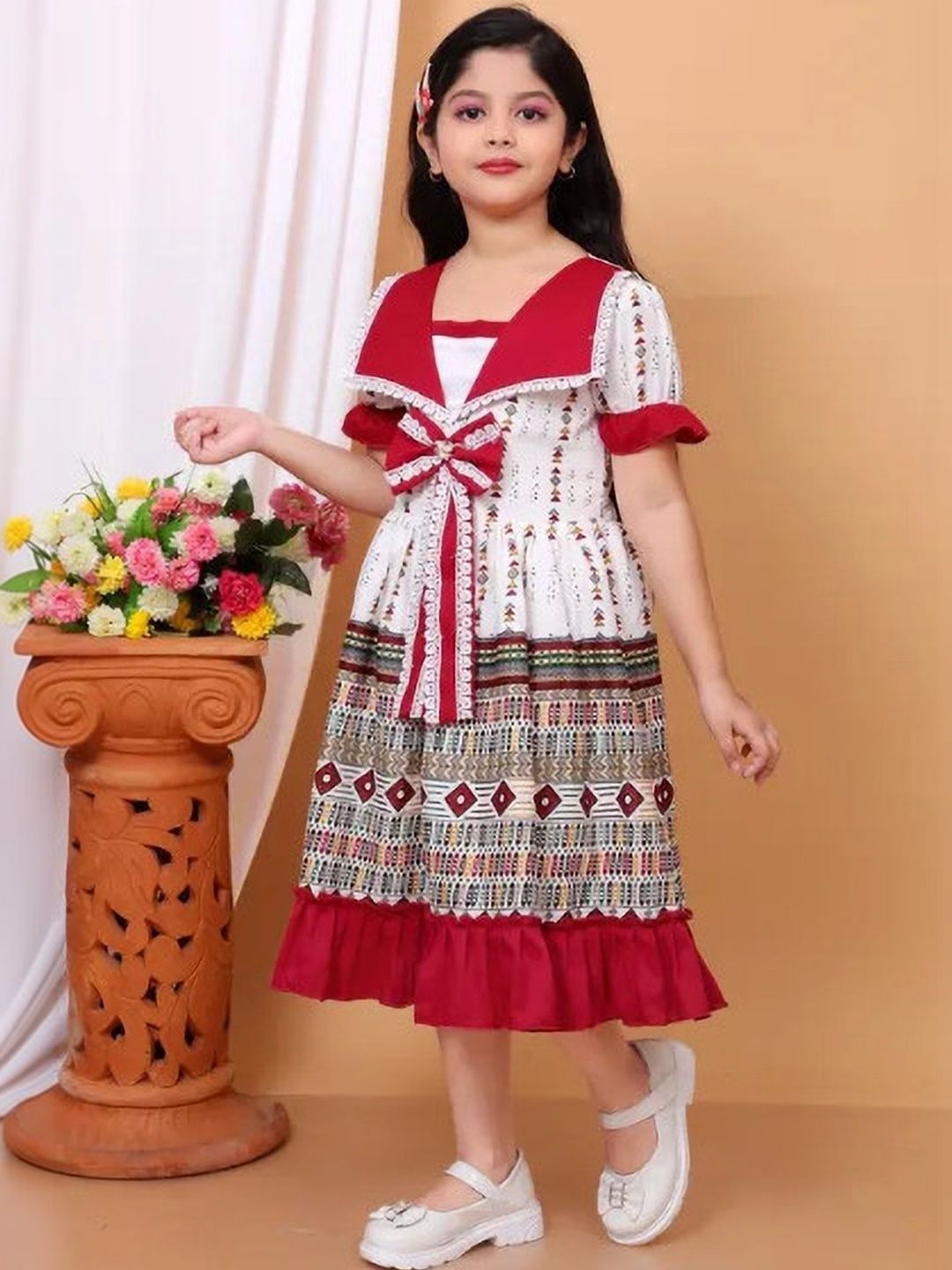 IKONIC FASHION Print A-Line Dress-picture-44