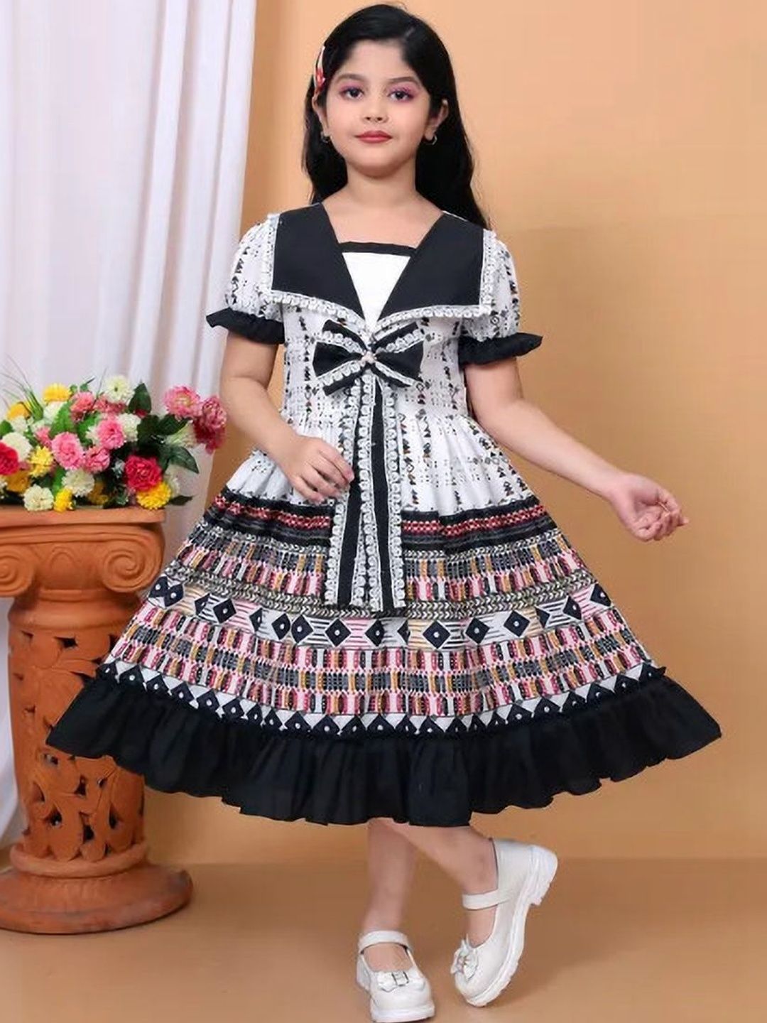 IKONIC FASHION Floral Print A-Line Dress-picture-53