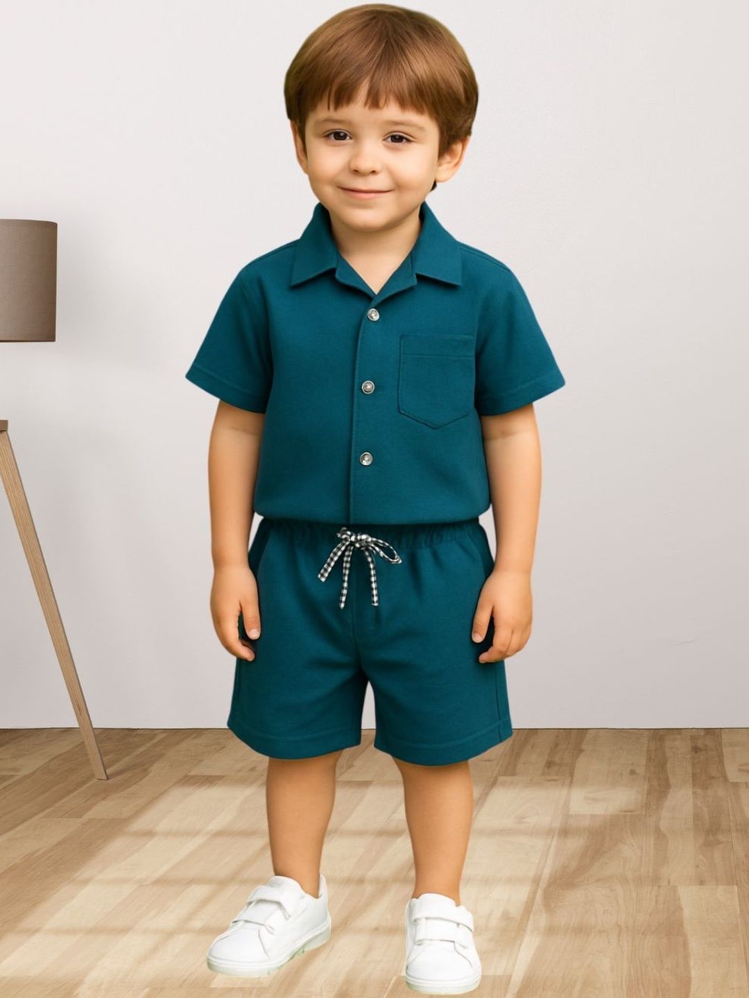 FASHION GRAB Boys Pure Cotton Shirt with Shorts-picture-21