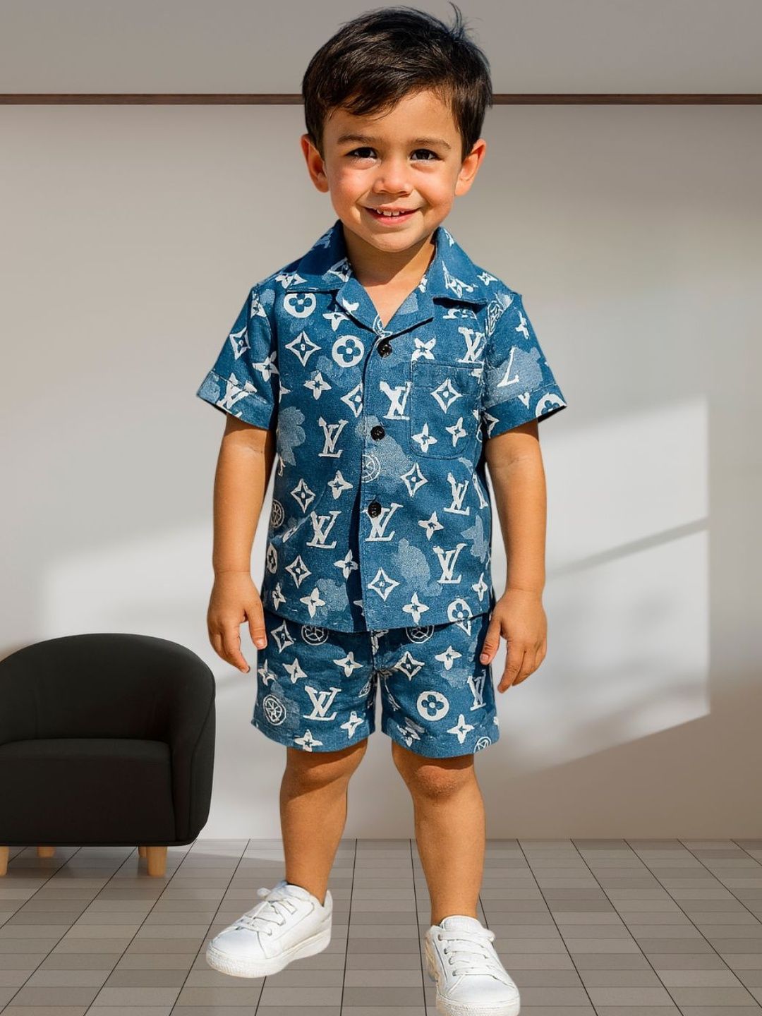 FASHION GRAB Boys Printed Shirt with Shorts-picture-28