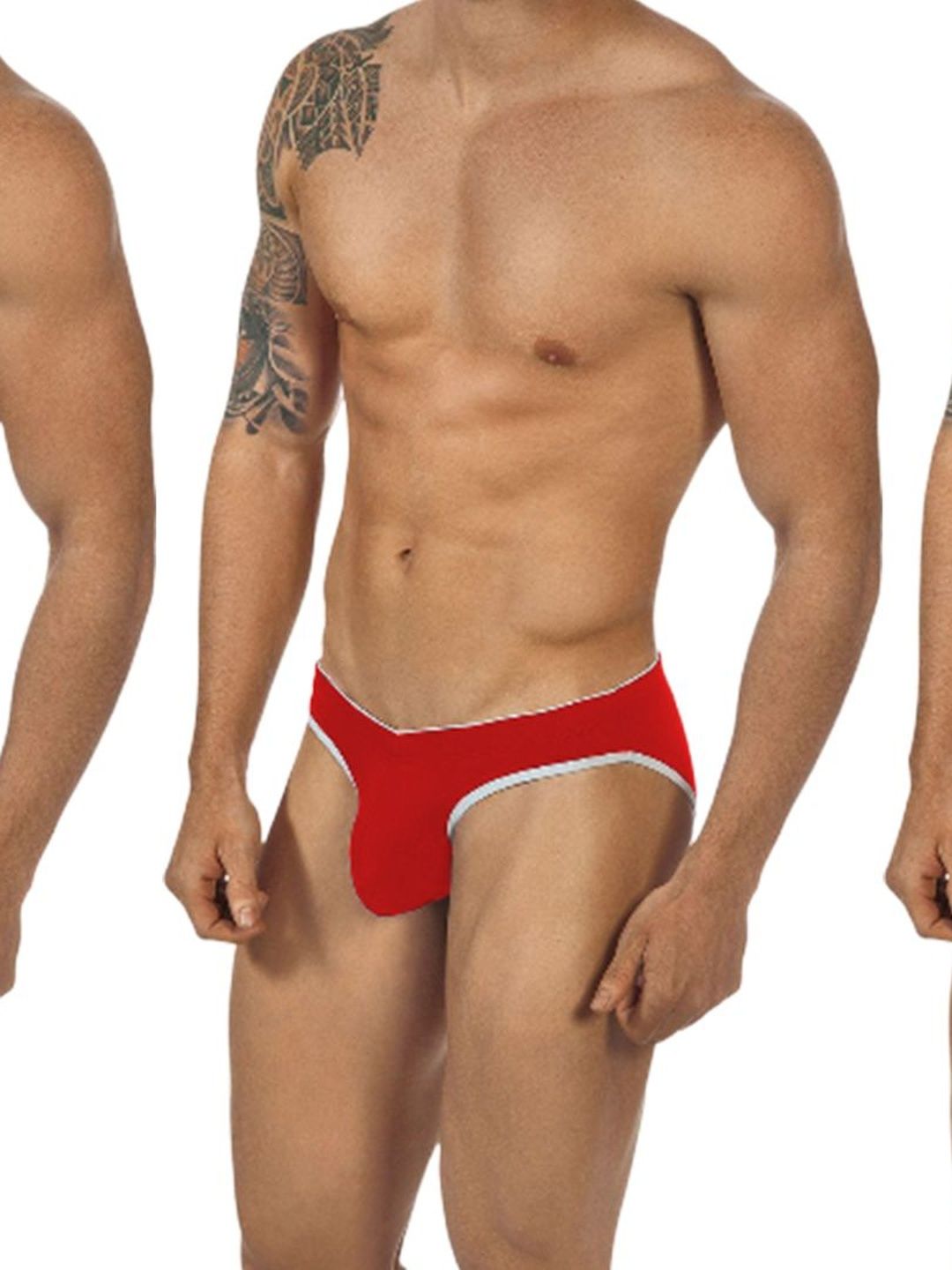 Veeva Beauty & Fashion Pack Of 3 Assorted Mid-Rise Basic Briefs-picture-49