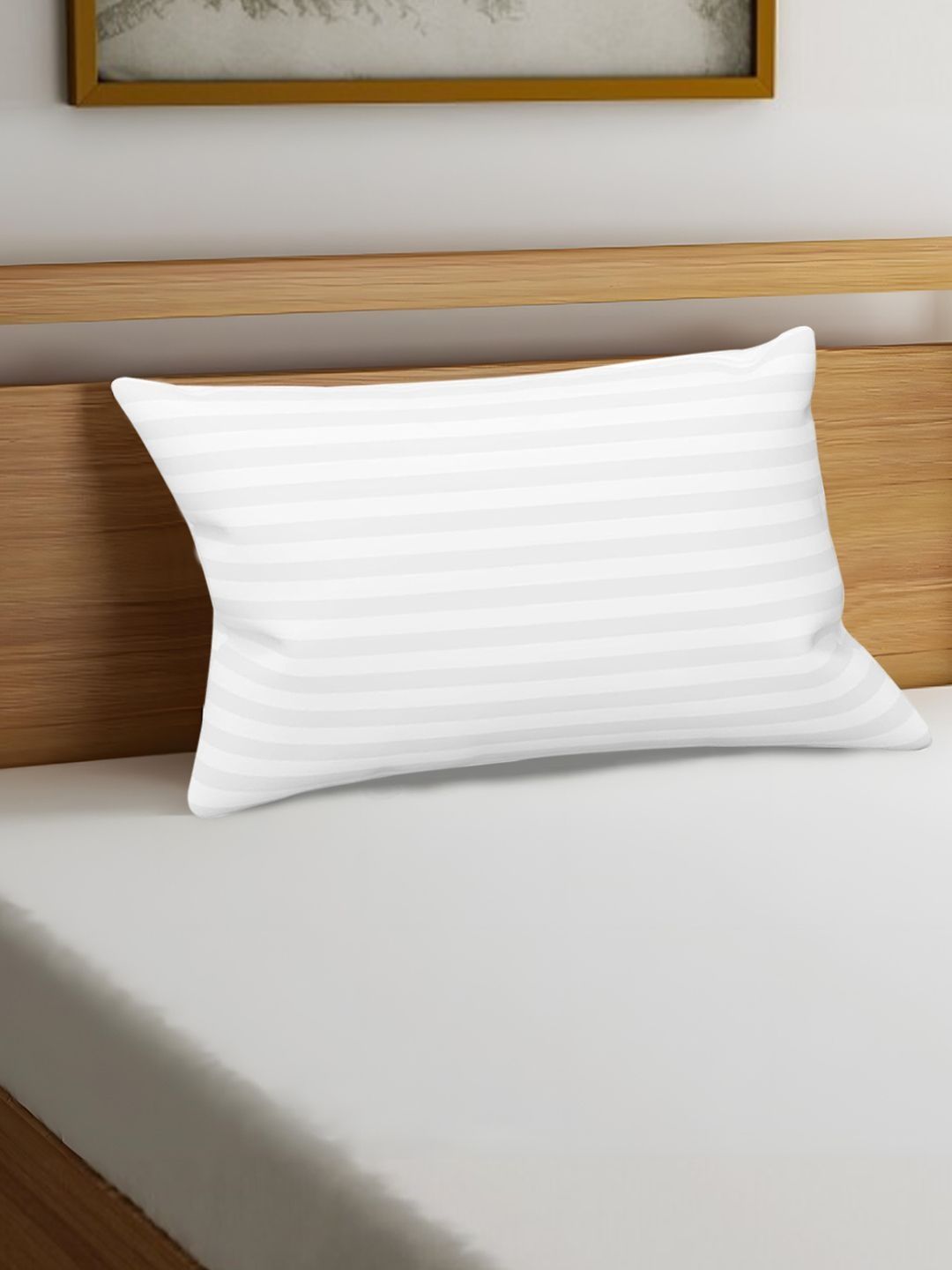 HOMESTIC White Memory Foam Filled Polyester Lightweight Sleep Pillow-picture-20