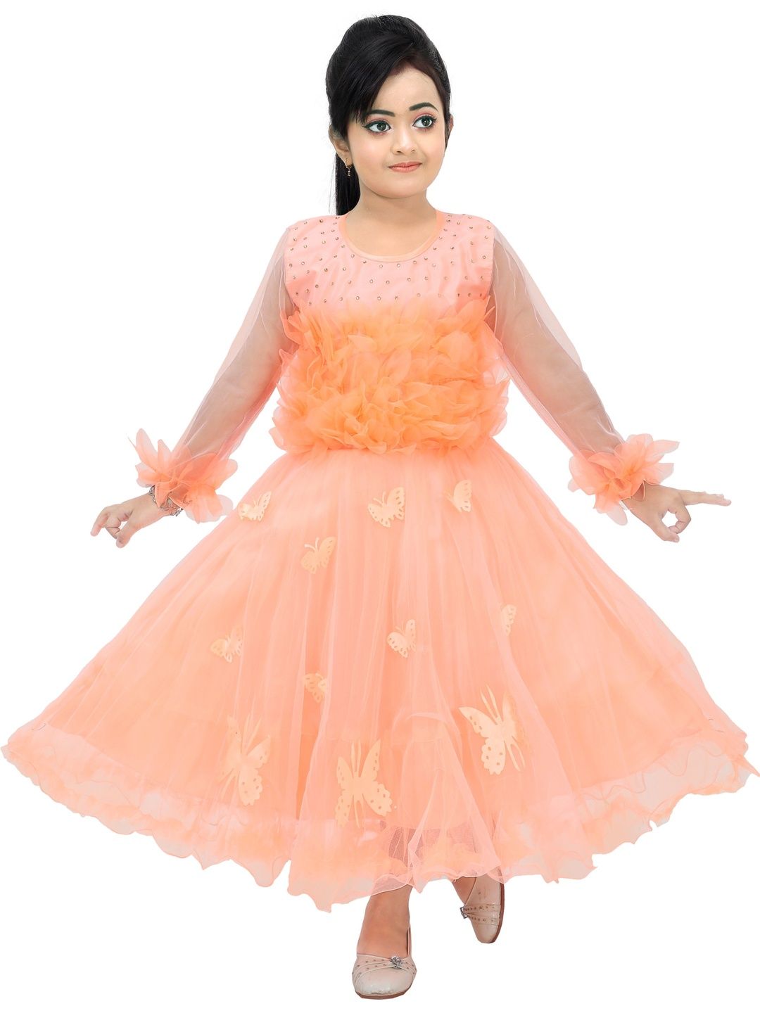 IKONIC FASHION Net Fit & Flare Maxi Dress-picture-38