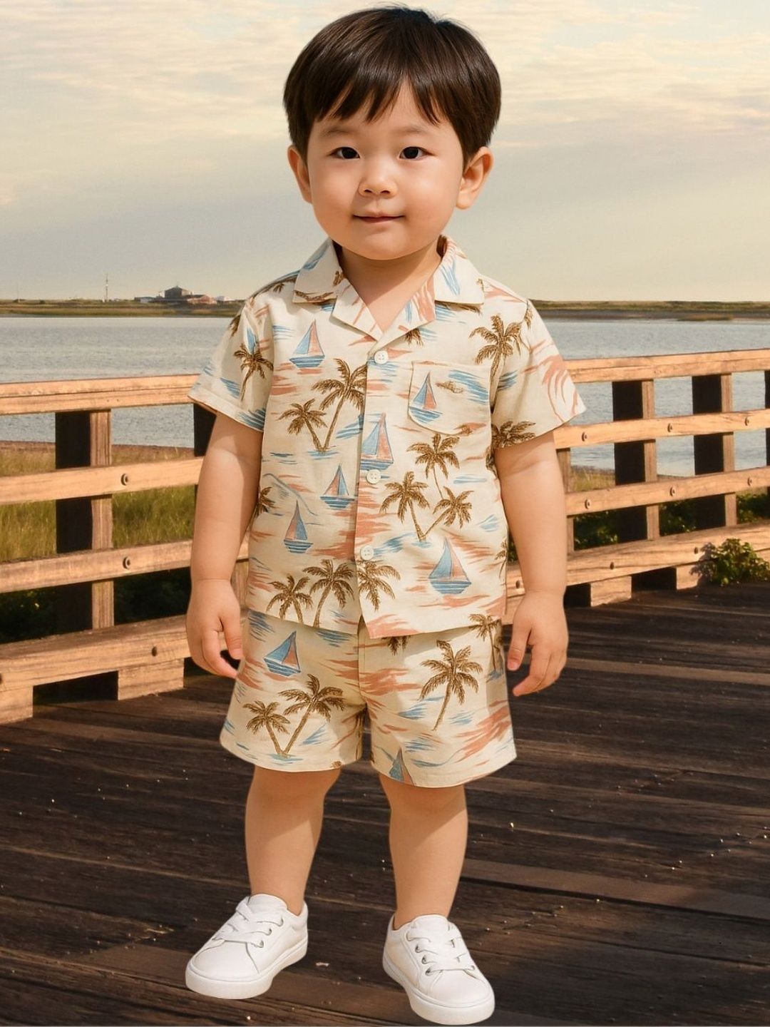 FASHION GRAB Boys Printed Shirt with Shorts-picture-27