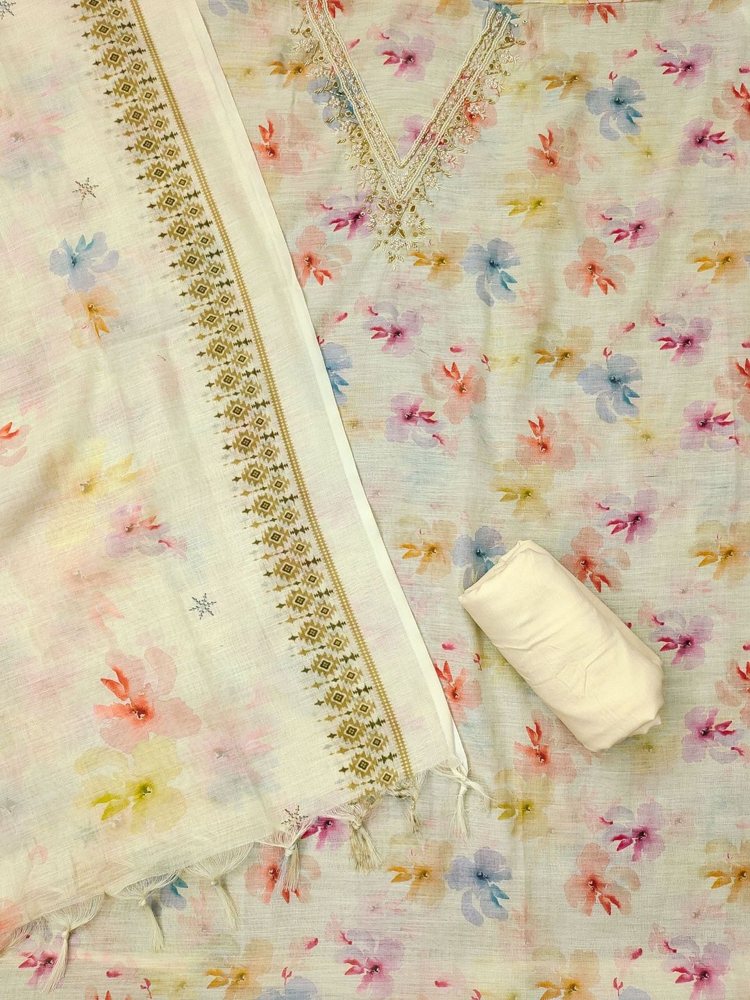 all about you Printed Unstitched Dress Material-picture-34