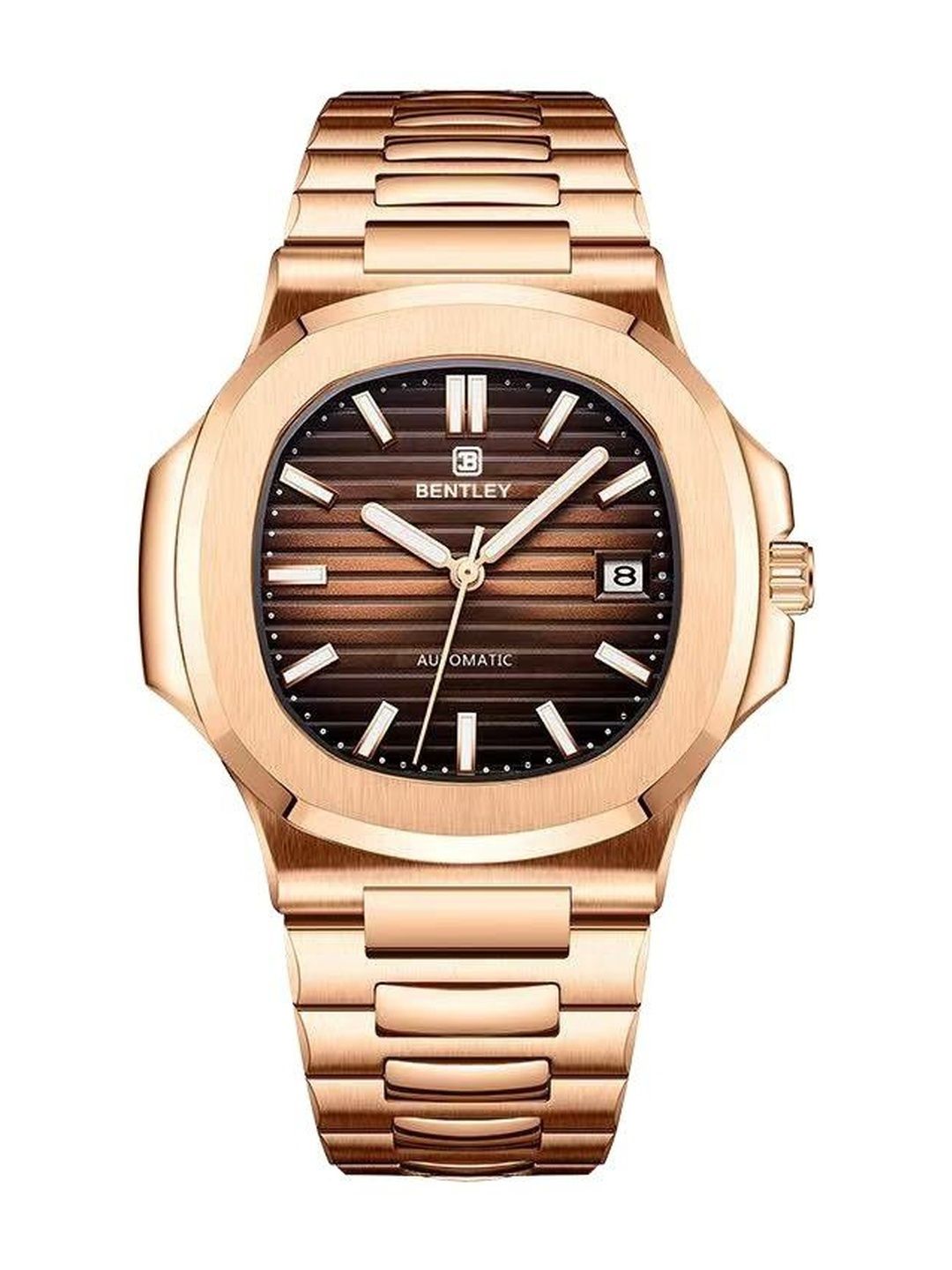 BENTLEY Men Dial & Stainless Steel Bracelet Style Straps Analogue Multi Function Automatic Motion Powered Watch-picture-18