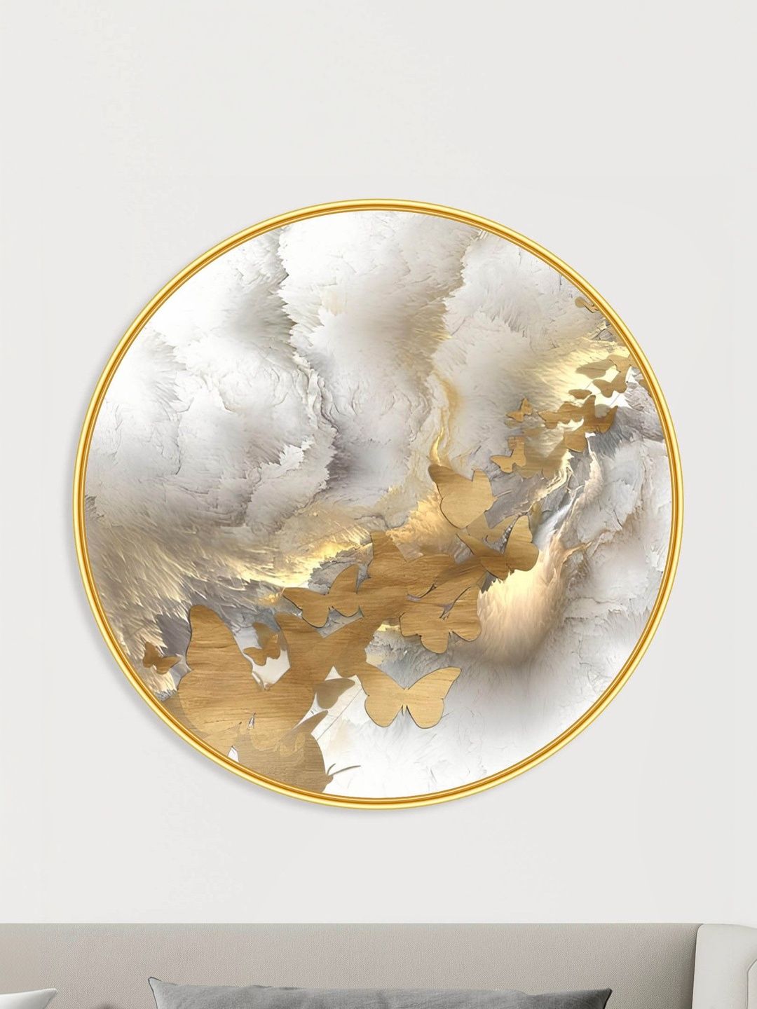 Aura White Single Piece MDF Other Wall Paintings-picture-45