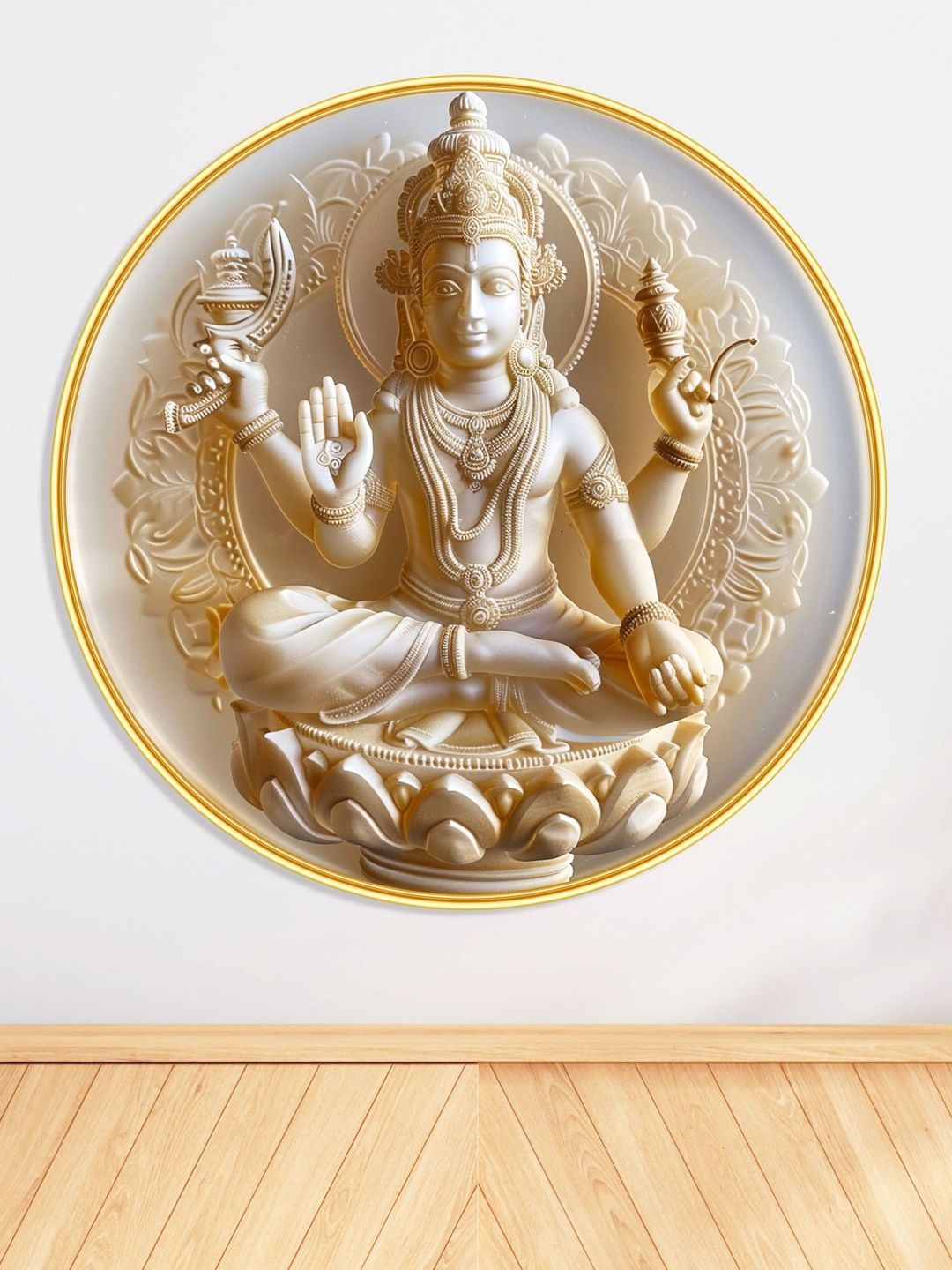 Aura Off White Single Piece MDF Religious Wall Paintings-picture-24