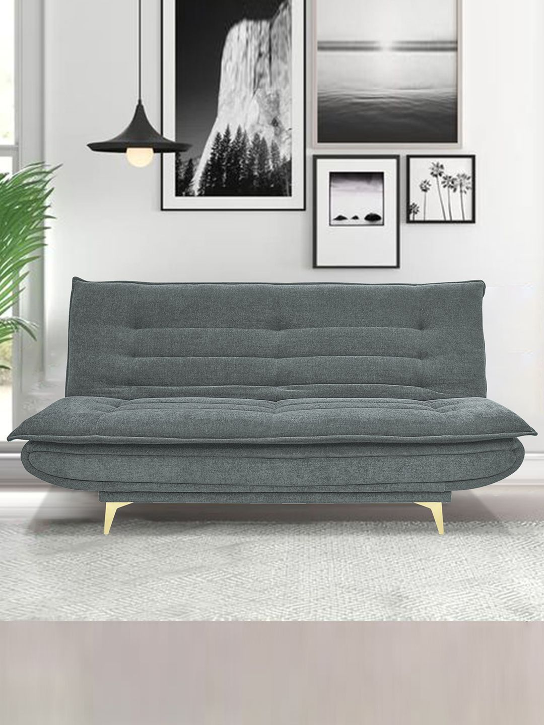 ARRA Grey 3 Seater Inflatable Sofa Cum Bed-picture-19