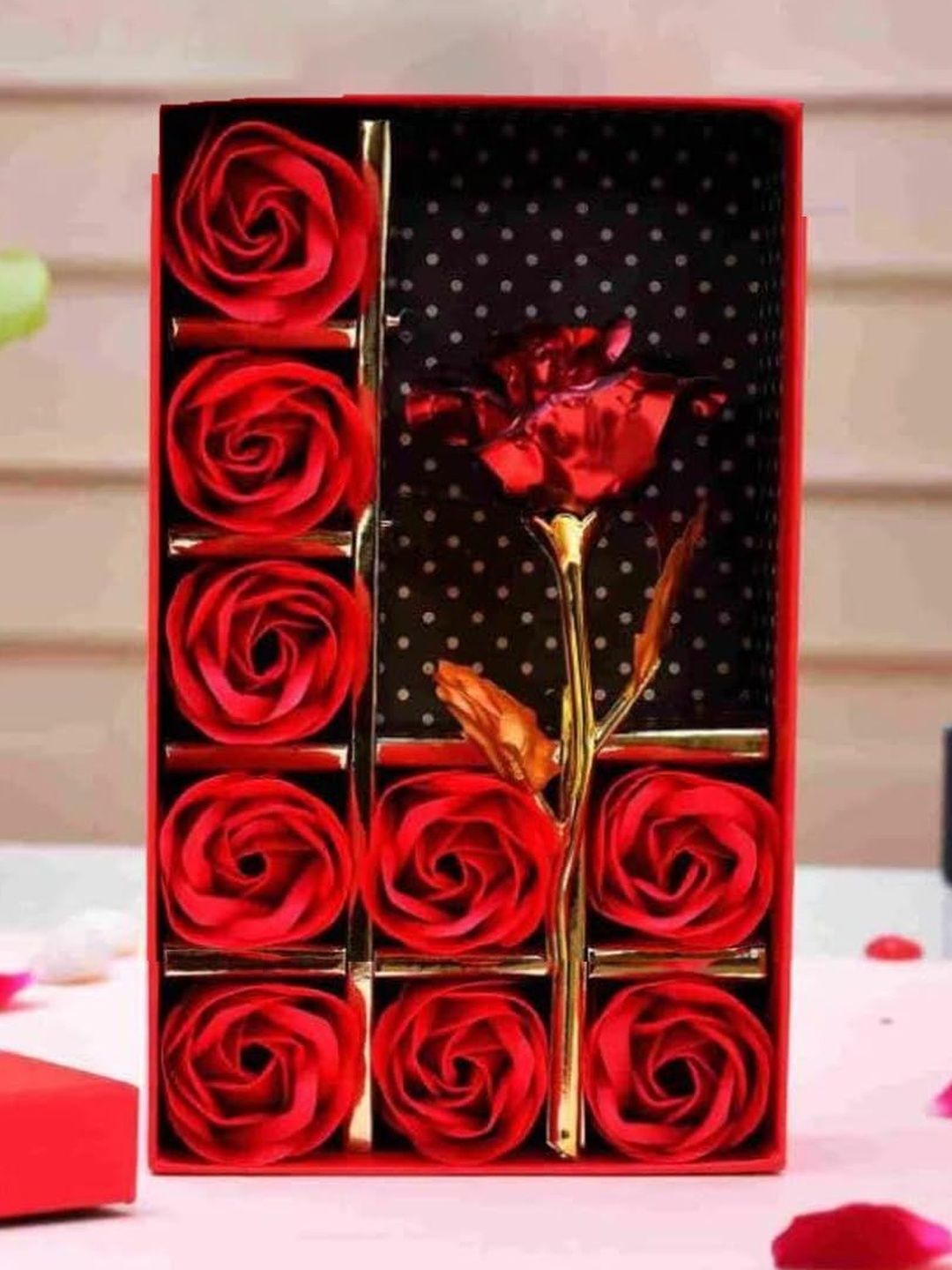 CraftVatika Red Valentine Love Collection Rose Flowers-picture-48