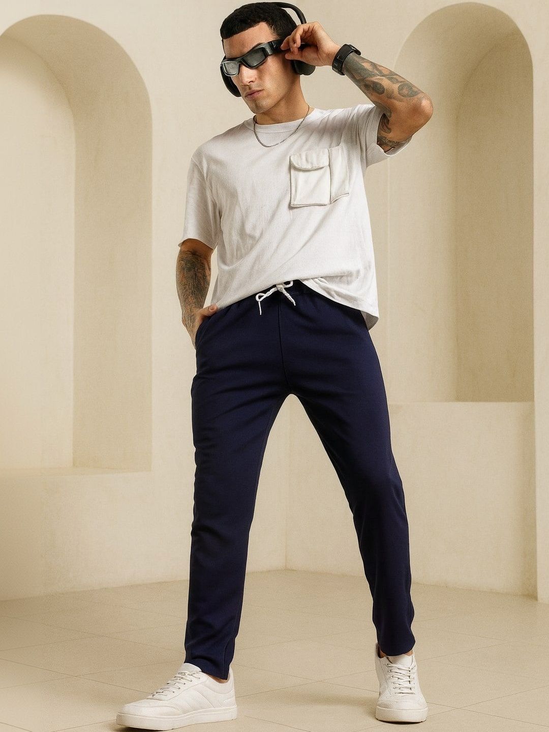 SWADESI STUFF Men Smart Trousers-picture-29