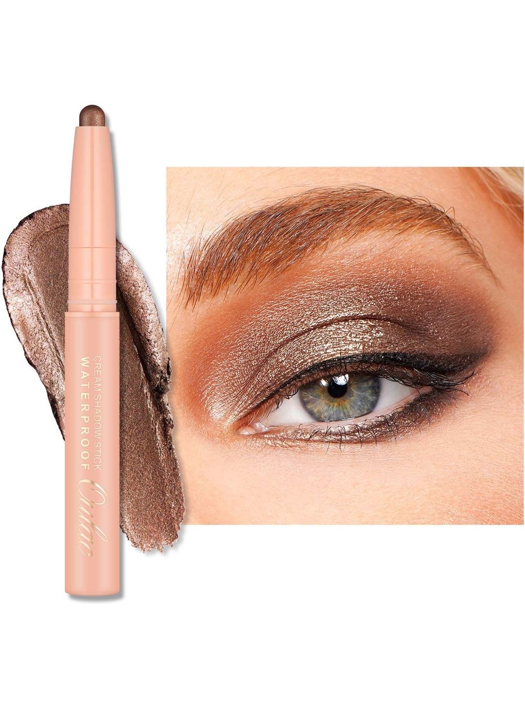 Oulac Waterproof Cream Eyeshadow Crayon Stick - Velvet Teddy 15-picture-10