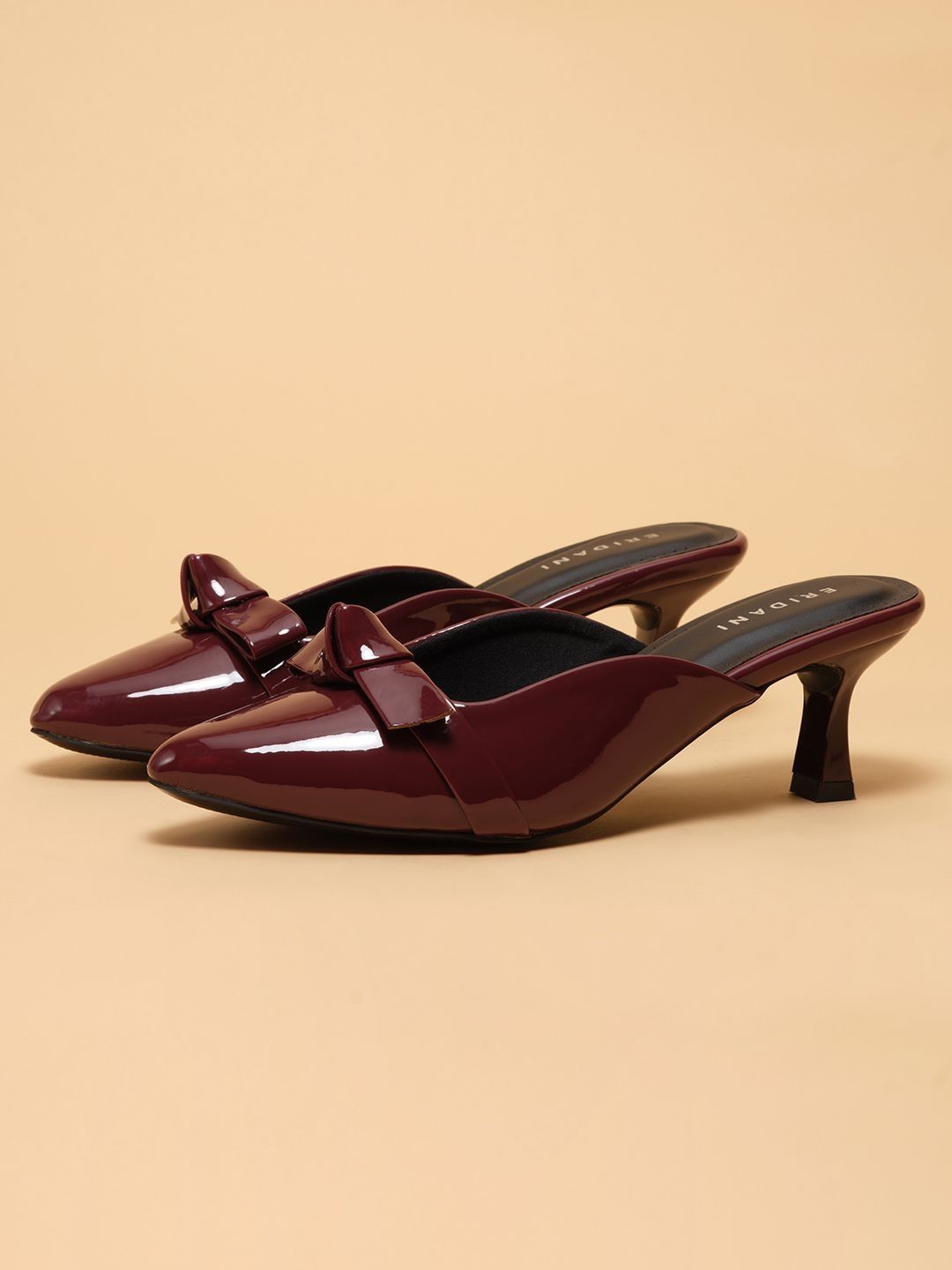 ERIDANI Party Block Mules with Bows-picture-15