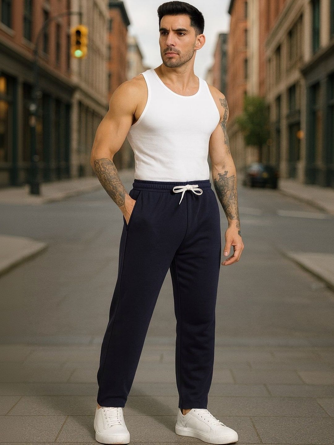 SWADESI STUFF Men Smart Trousers-picture-34