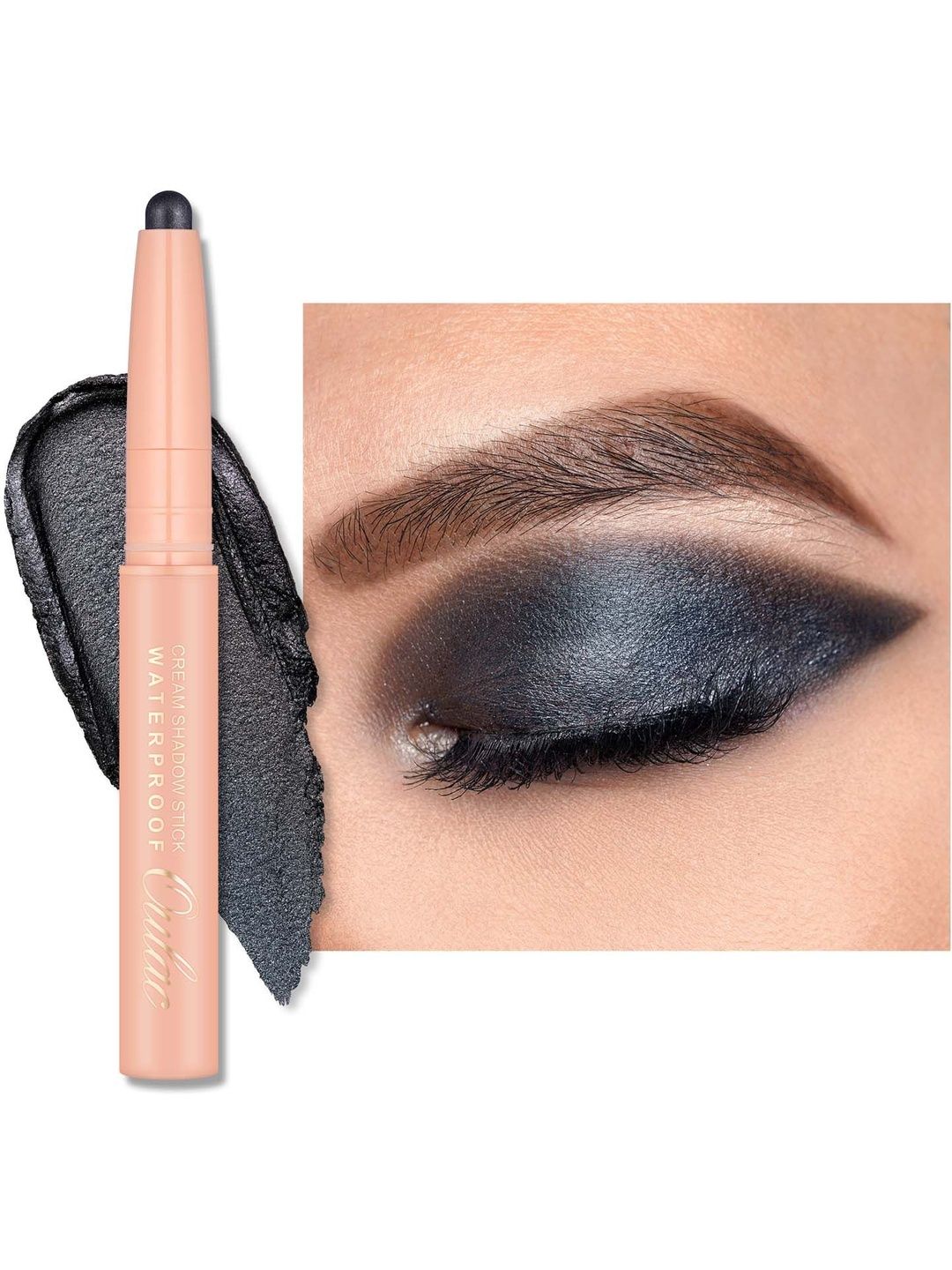 Oulac Waterproof Cream Eyeshadow Crayon Stick - Text Me Black 06-image-19