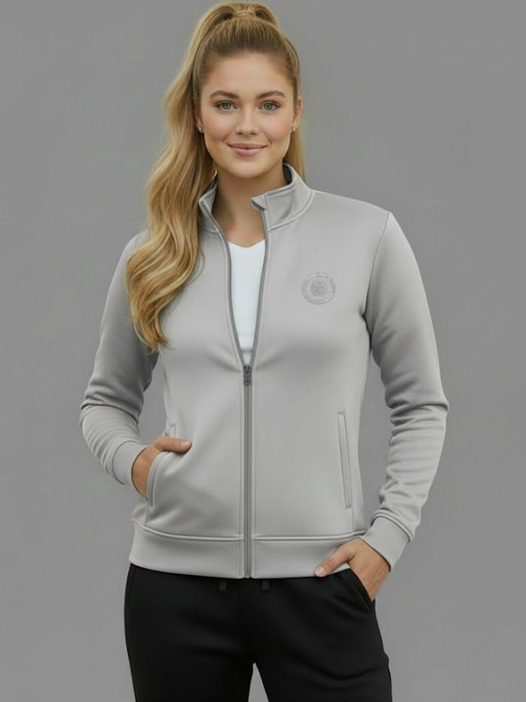 DIAZ Women Brand Logo Outdoor Sporty Jacket with Embroidered-picture-48