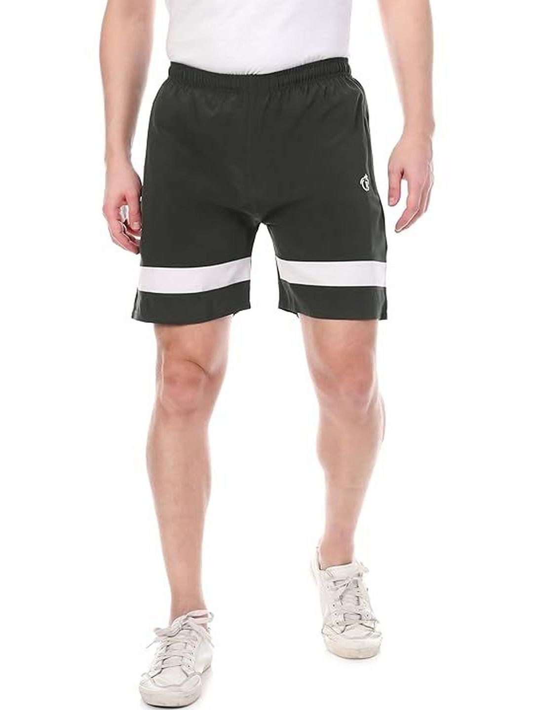 BLUE STAR SHARK Men Colourblocked Sports Shorts Technology-picture-16