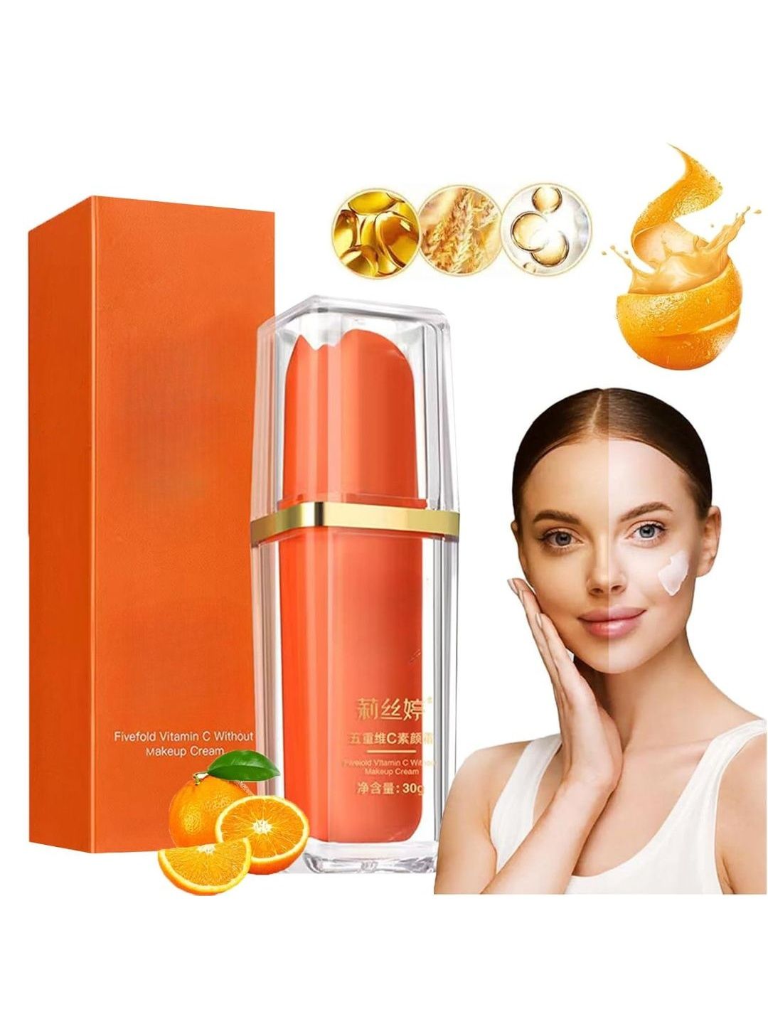 VBA Vitamin C Makeup Tone Up Foundation - 30 g - Beige-picture-24