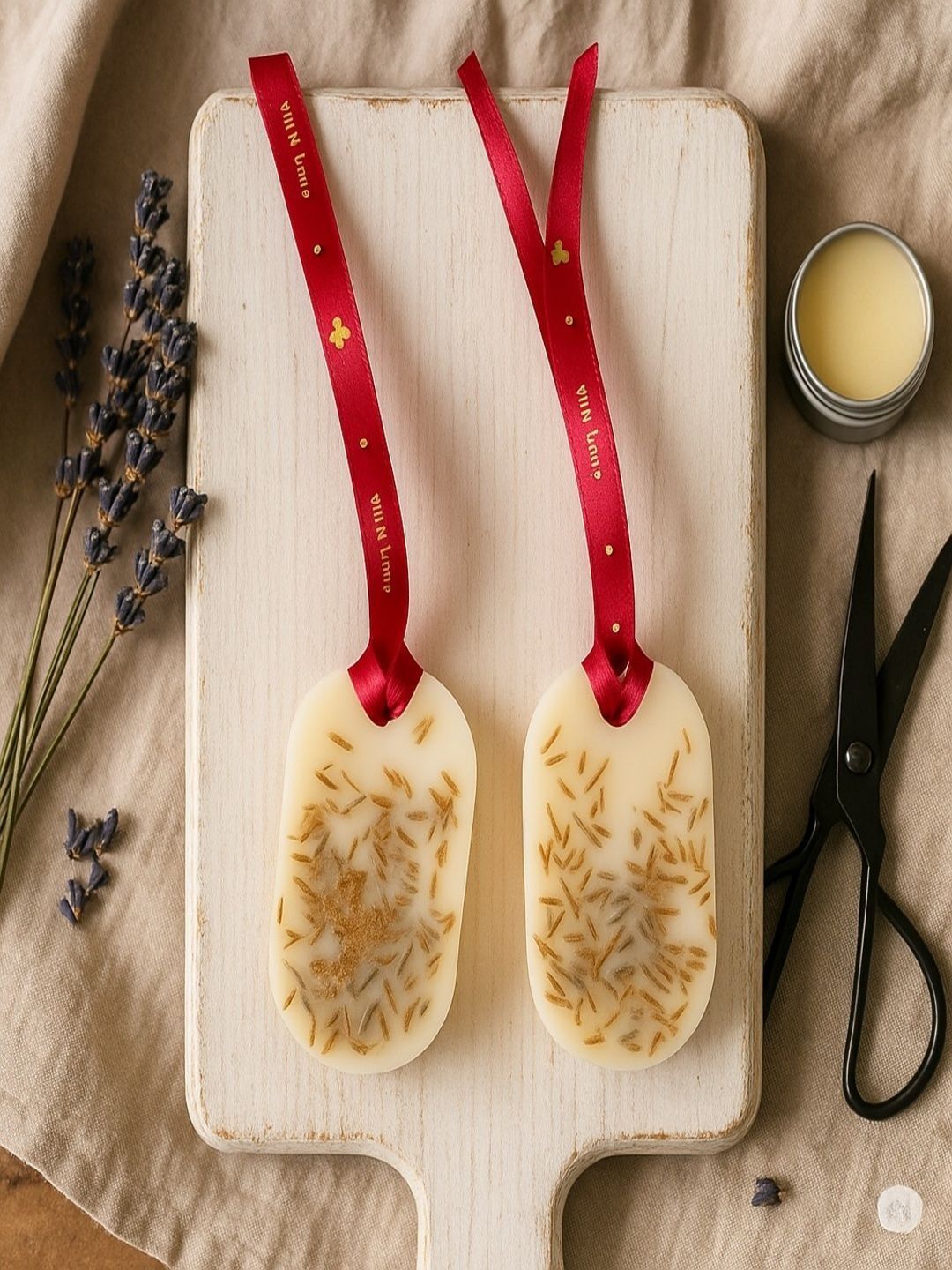 Stone and Feather 2Pcs Off White Lavender Wax Tablet Home Fragrances-image-34