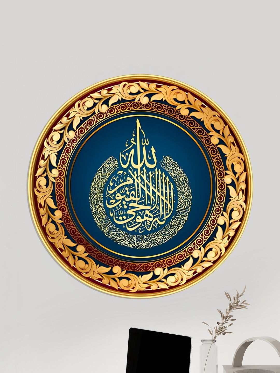 Aura Blue Single Piece MDF Religious Wall Paintings-picture-34