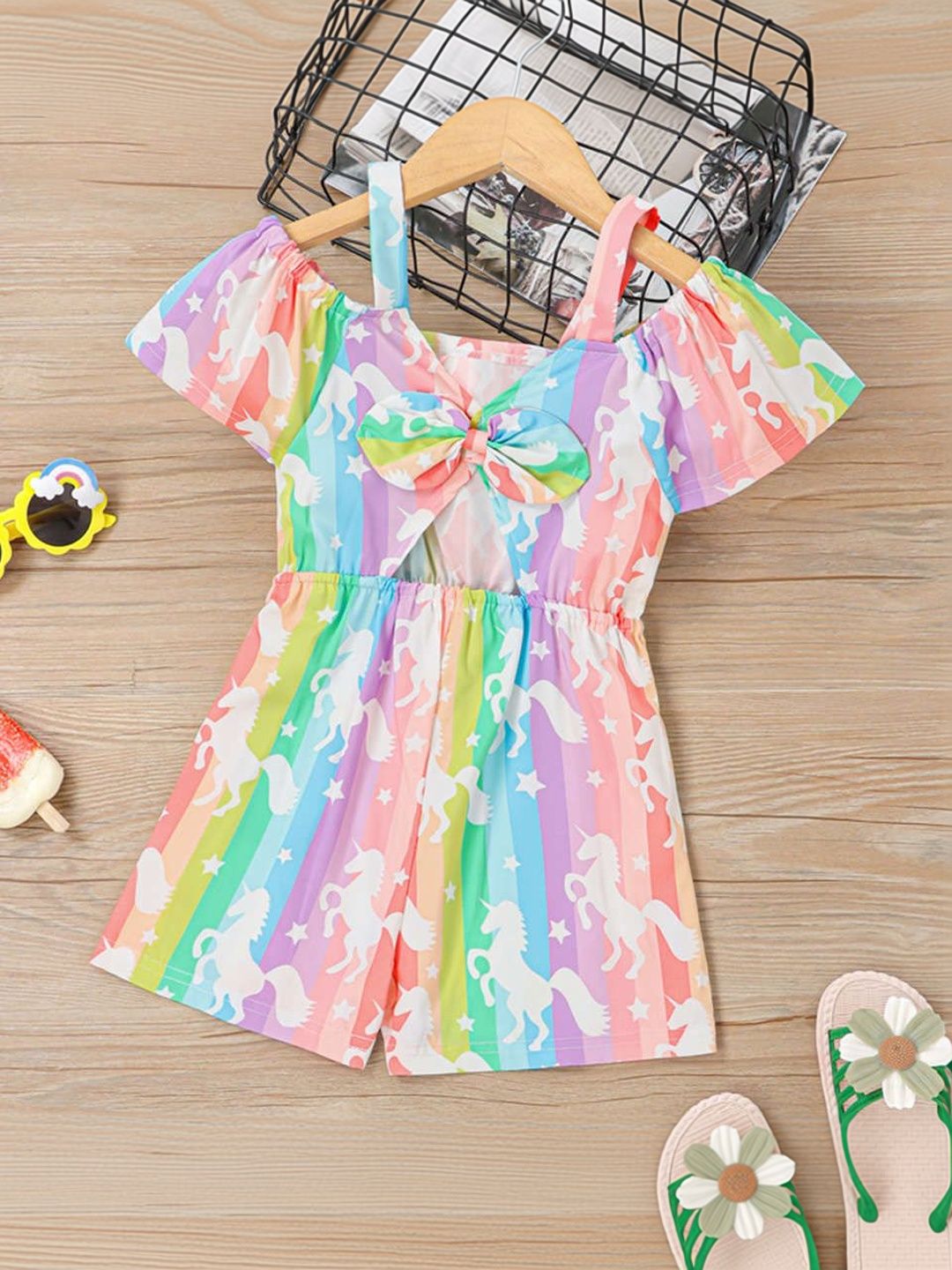 BAESD Girls Printed Capri Jumpsuit-picture-47