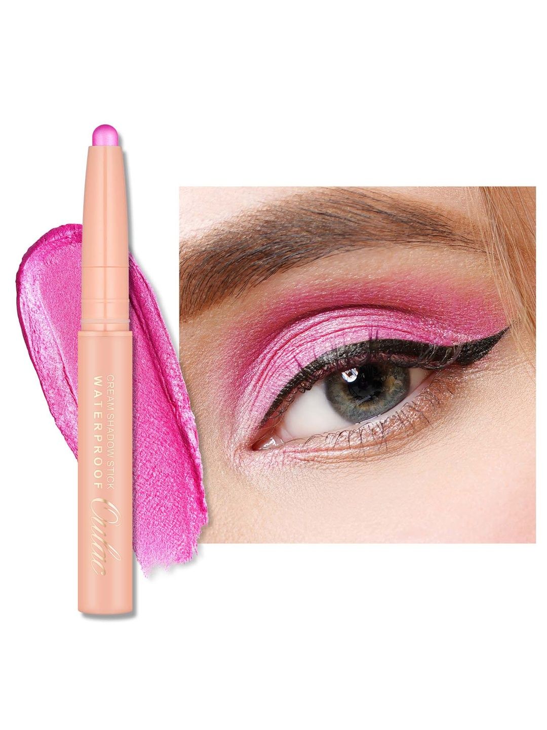Oulac Waterproof Cream Eyeshadow Crayon Stick - Pink Vibes 13-image-7