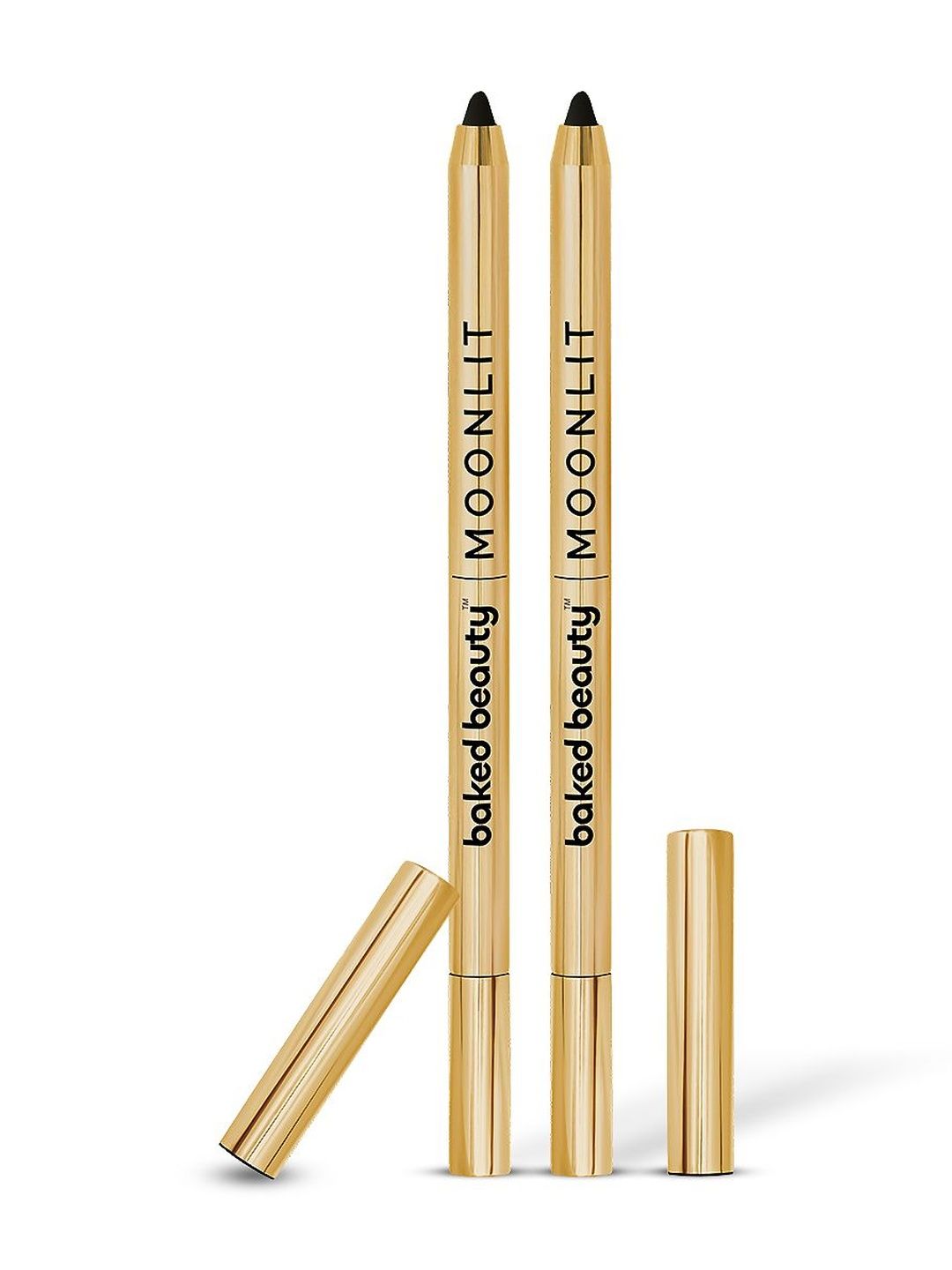 Baked Beauty Set Of 2 Moonlit Supreme Kohl Kajal Pencil With Vitamin E - Black-image-22
