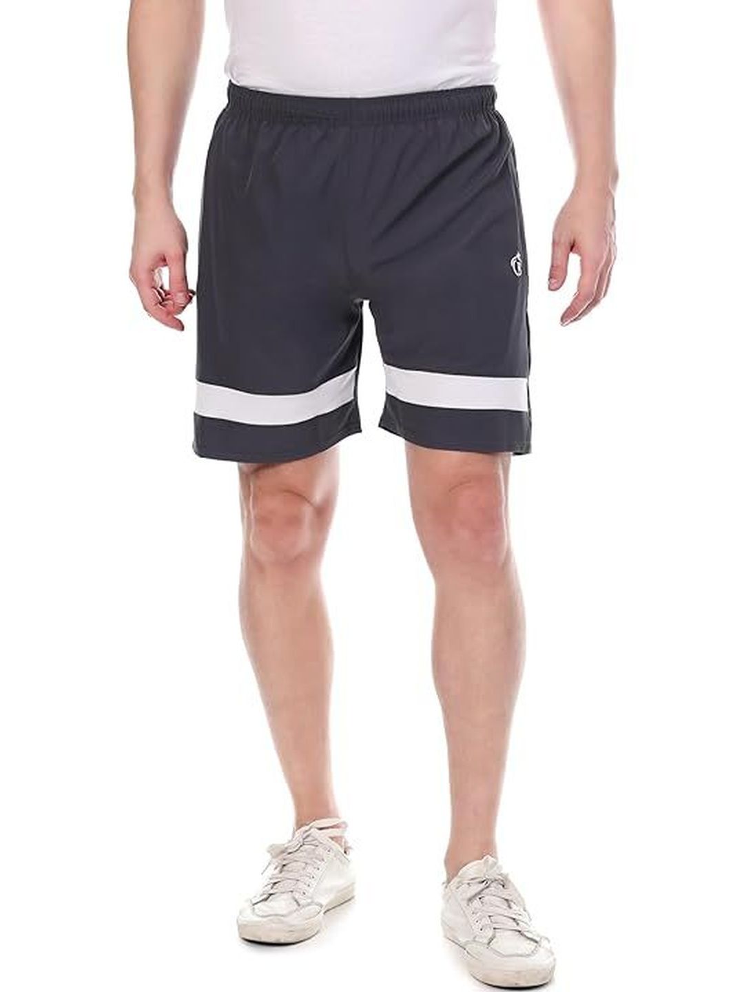 BLUE STAR SHARK Men Colourblocked Sports Shorts Technology-image-41