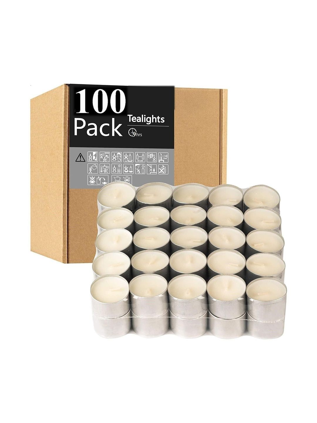 YUVIVAA White & Cream-Coloured Core Candle-image-37