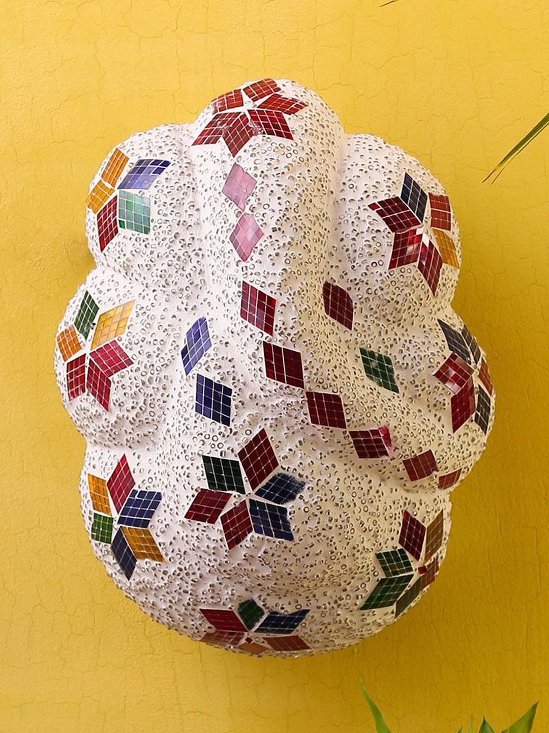 Aura Multicoloured & White Glass Abstract Shaped Shaped Wall Lamp-picture-15