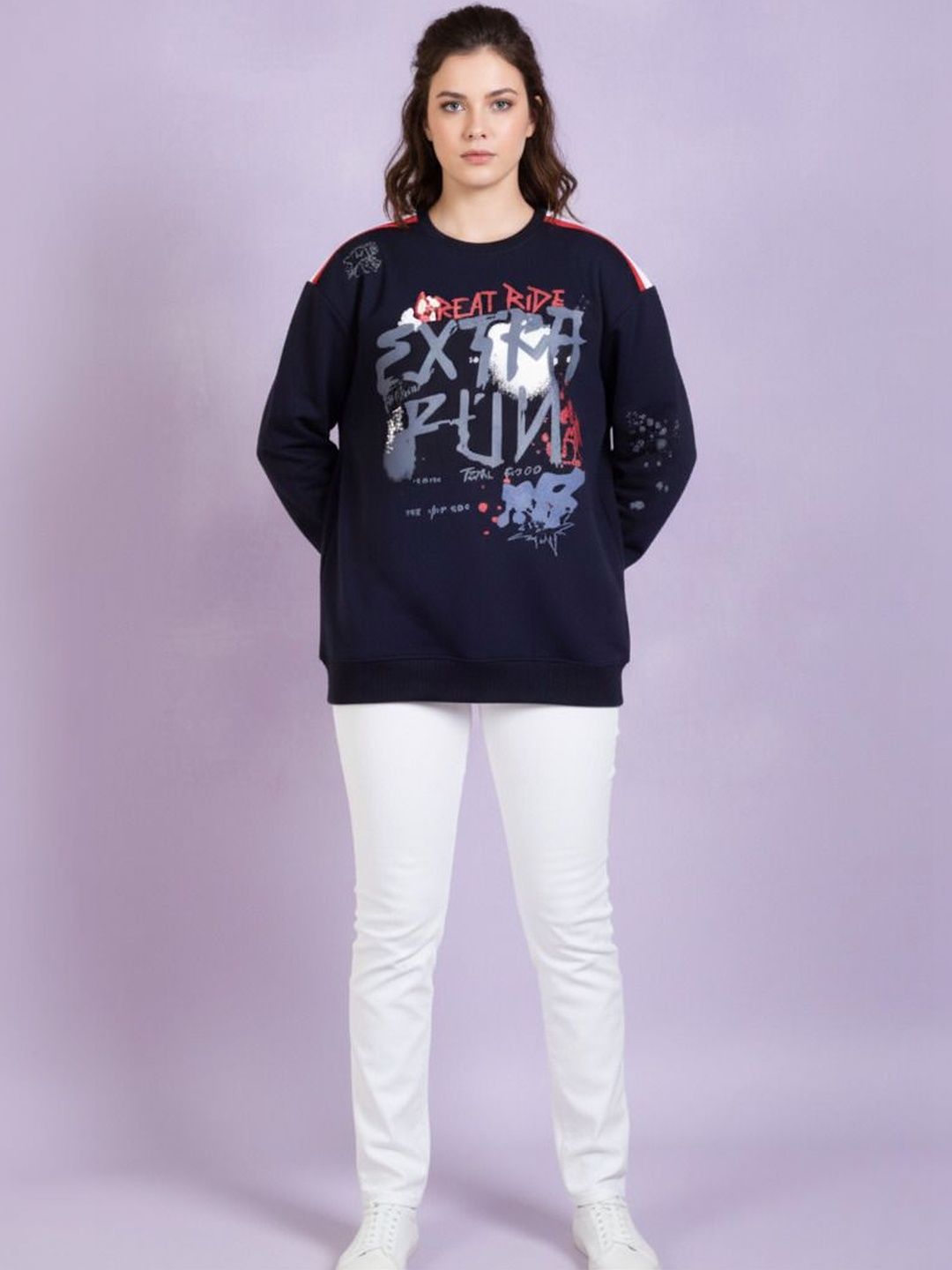 Mast & Harbour Women Printed Sweatshirt-picture-45
