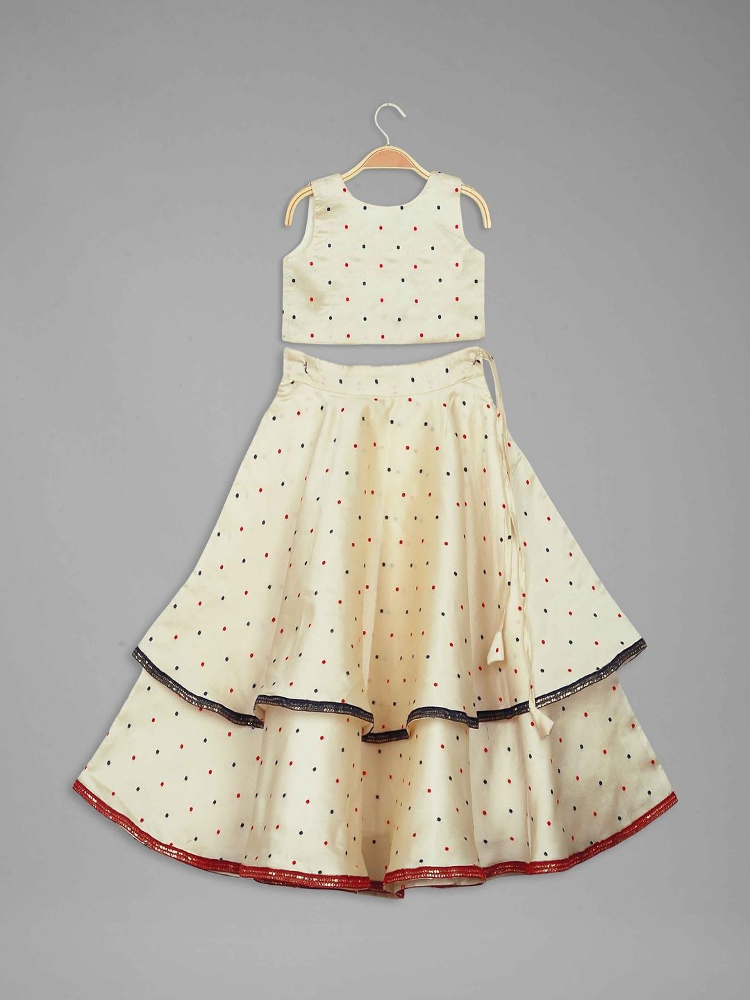 Anneca Girls Printed Patchwork Semi-Stitched Lehenga & Ready to Wear-picture-36