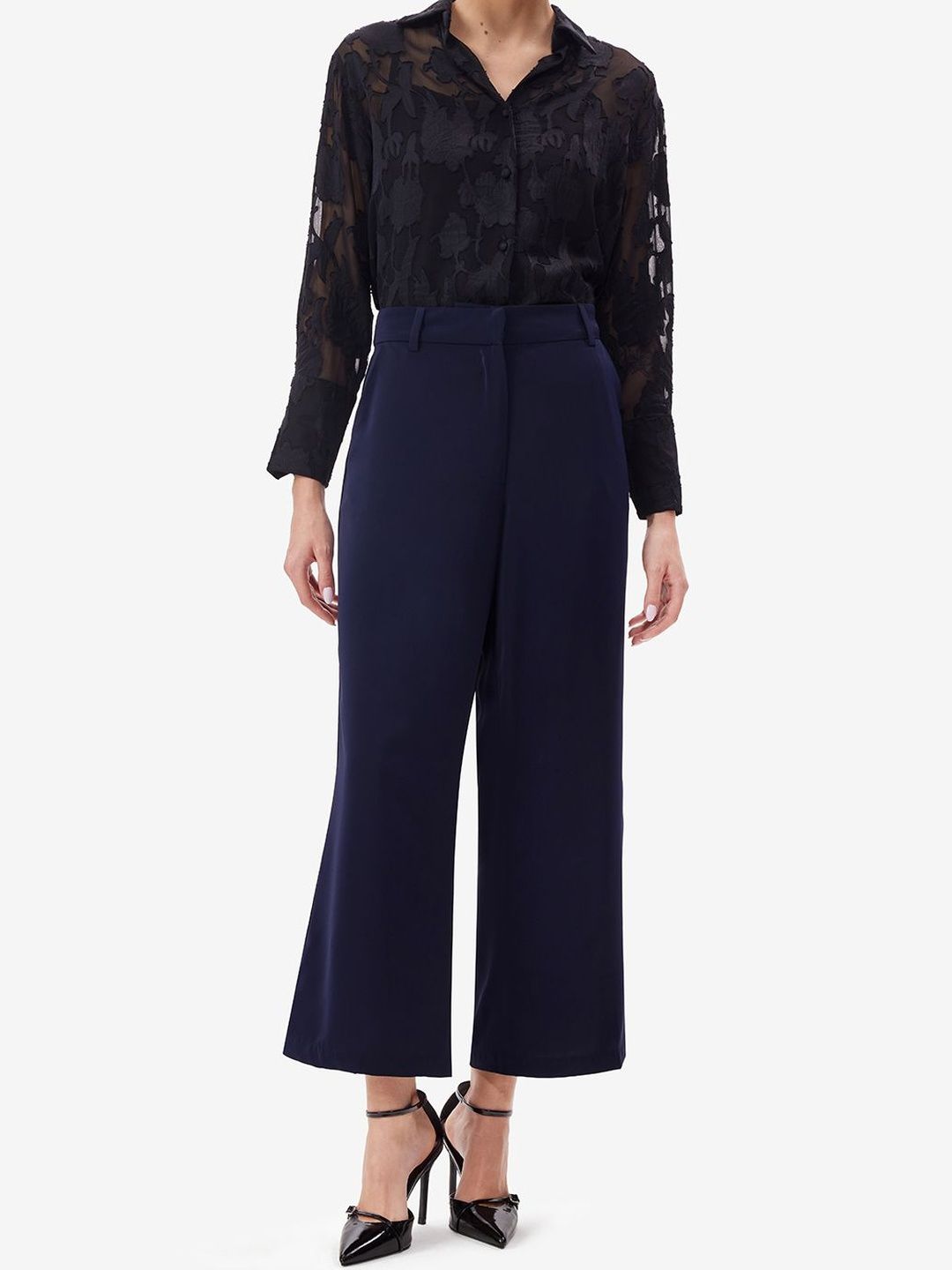 Strong And Brave Women Tailored Easy Wash Culottes Trousers-image-11