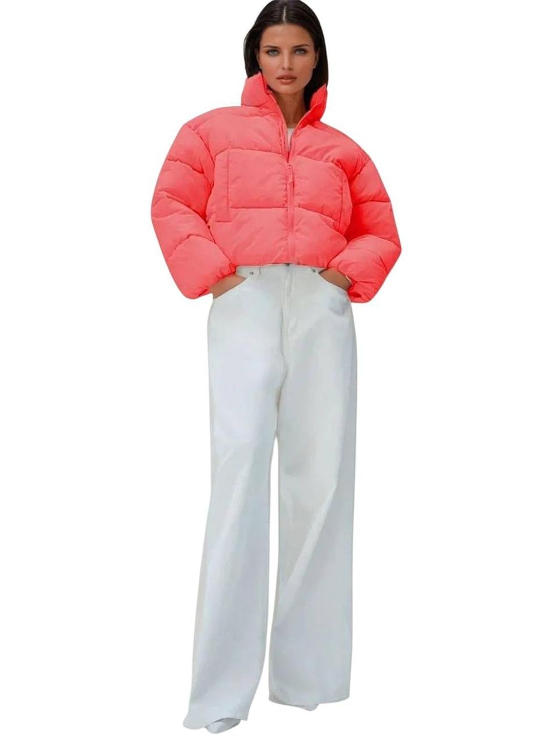 Stylecast X Kotty Women Lightweight Crop Puffer Jacket-picture-12