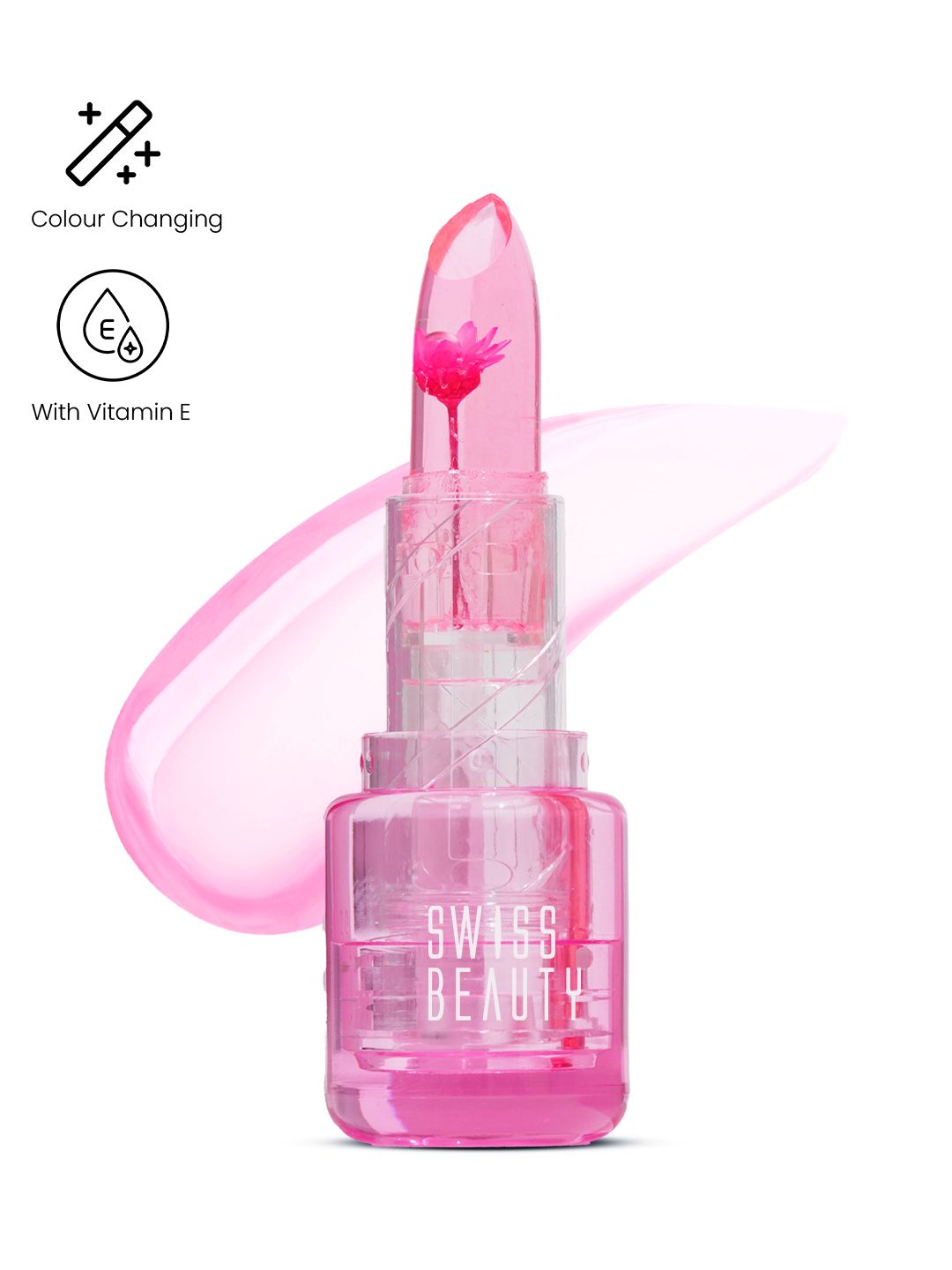 SWISS BEAUTY Jelly Bloom pH Colour-Changing Tint Lip Balm 3.6g - Pink Petal-image-28