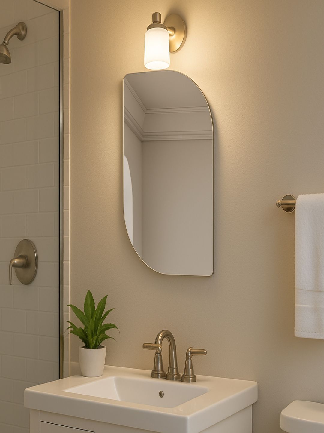 CDM Grey Rectangular Glass Wall Bathroom Mirror-image-12