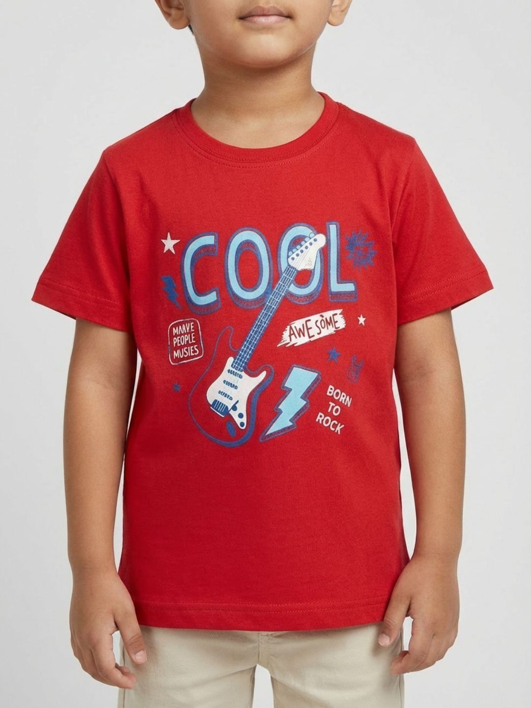 YK Boys Pack of 5 Printed Raw Edge T-shirt-picture-28