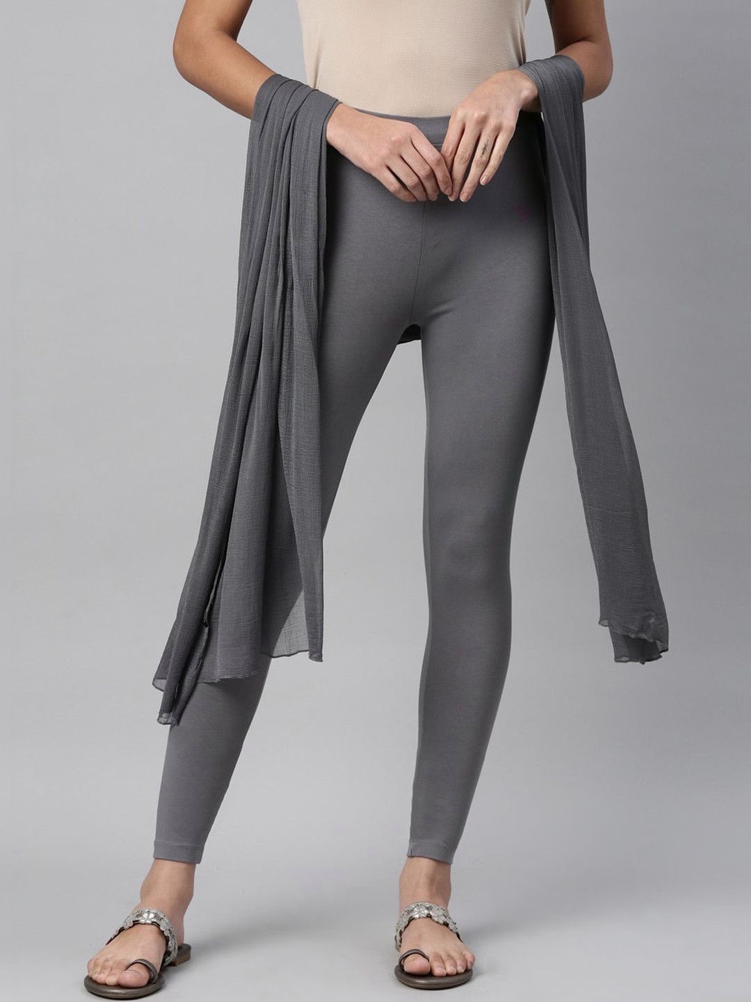 TWIN BIRDS Ankle Length Leggings With Dupatta-picture-11
