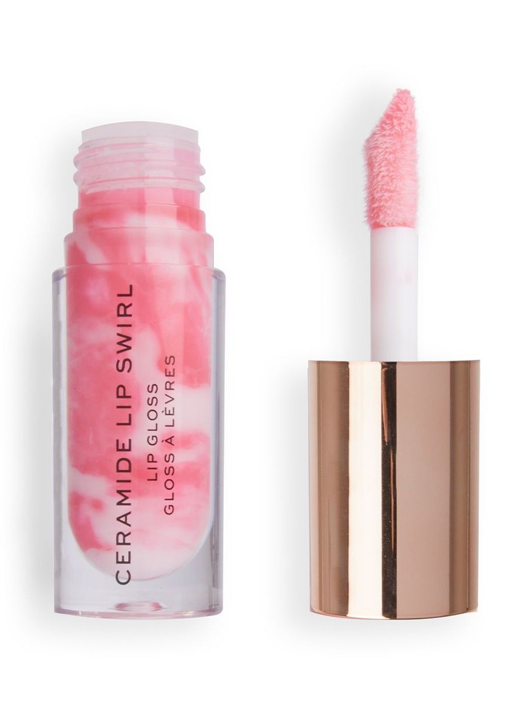 Makeup Revolution London Ceramide Swirl Lip Gloss - 4.5 ml - Sweet Soft Pink-image-25