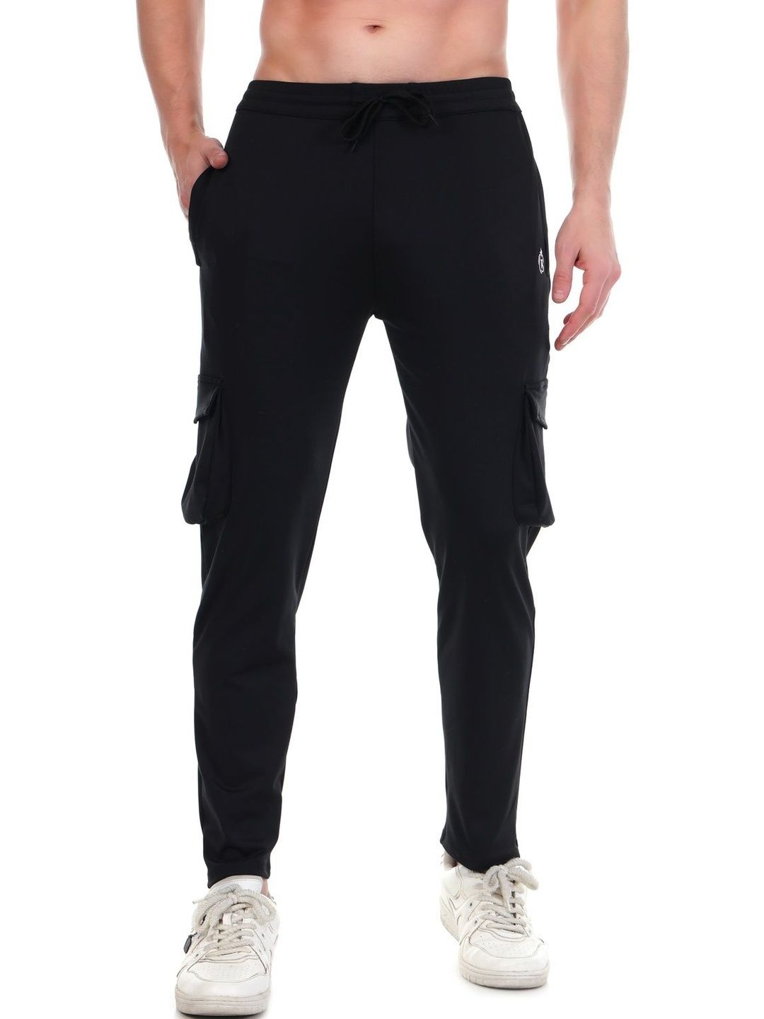 BLUE STAR SHARK Men Solid Straight Fit Cargo Track Pants-picture-37